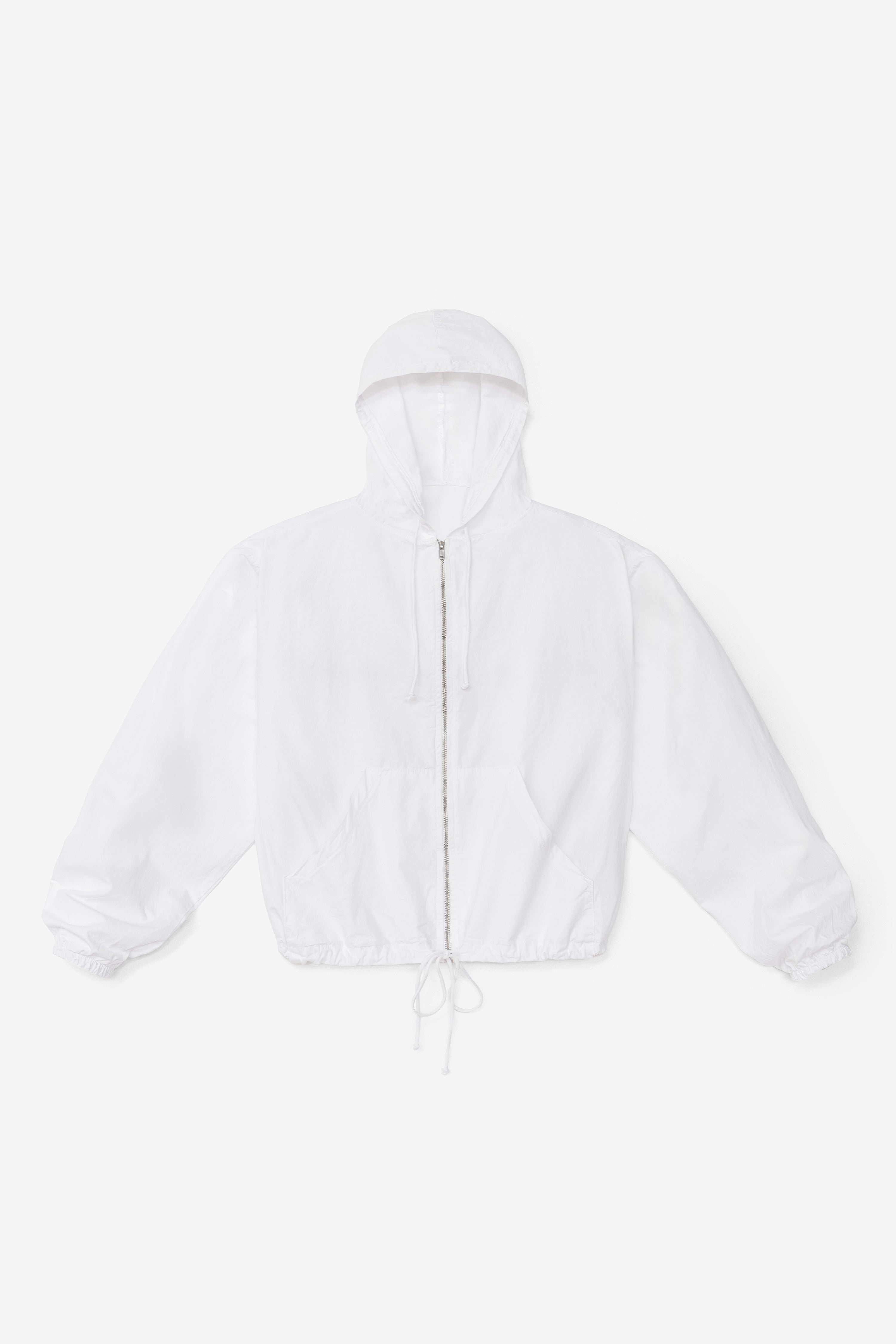 ジャケット・アウター maison de Dolce.light jacket/white RJC410GD - Cotton Poplin Zip-Up Hooded Jacket – Los Angeles Apparel