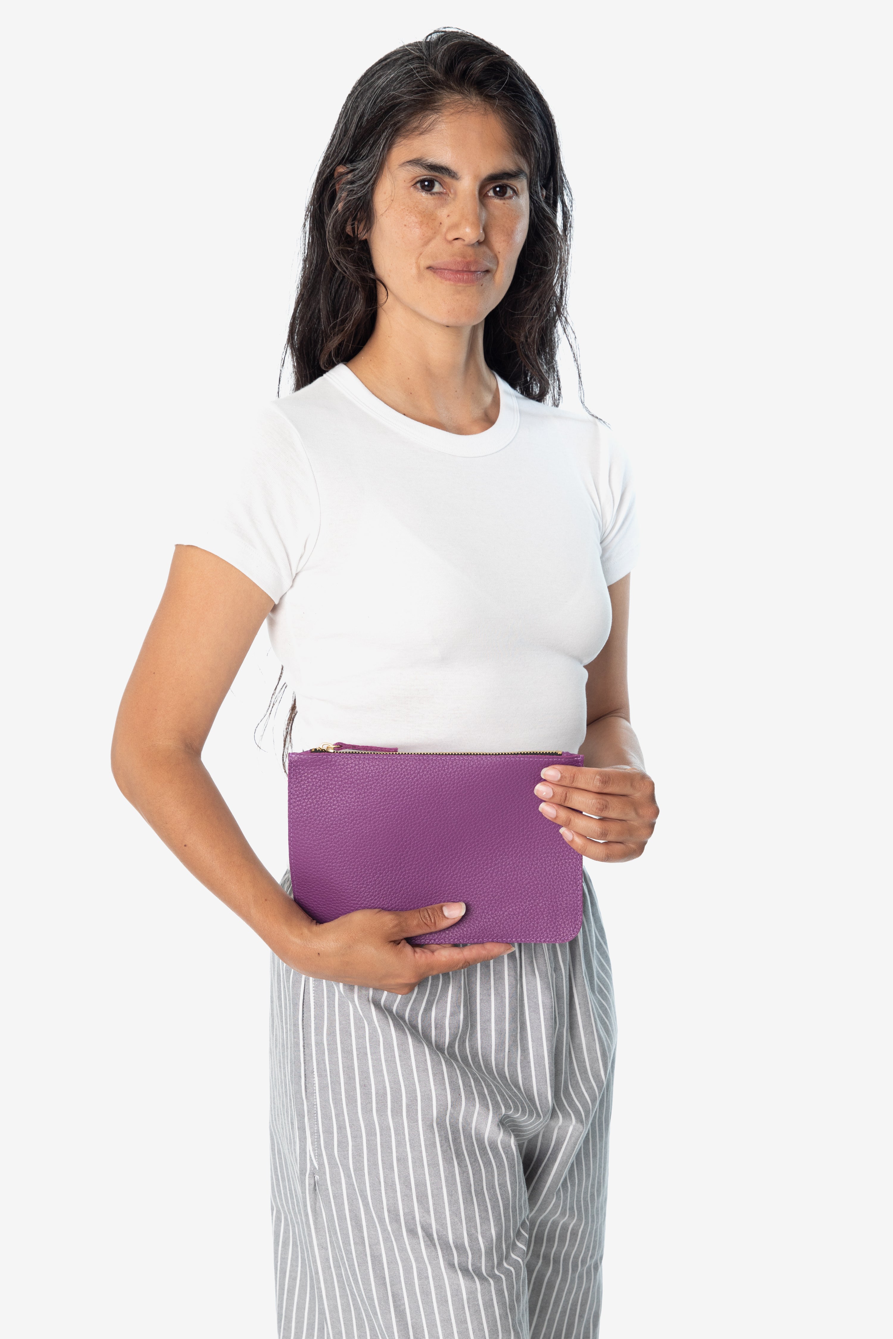 RLH3411 - Small Leather Zip Pouch – Los Angeles Apparel