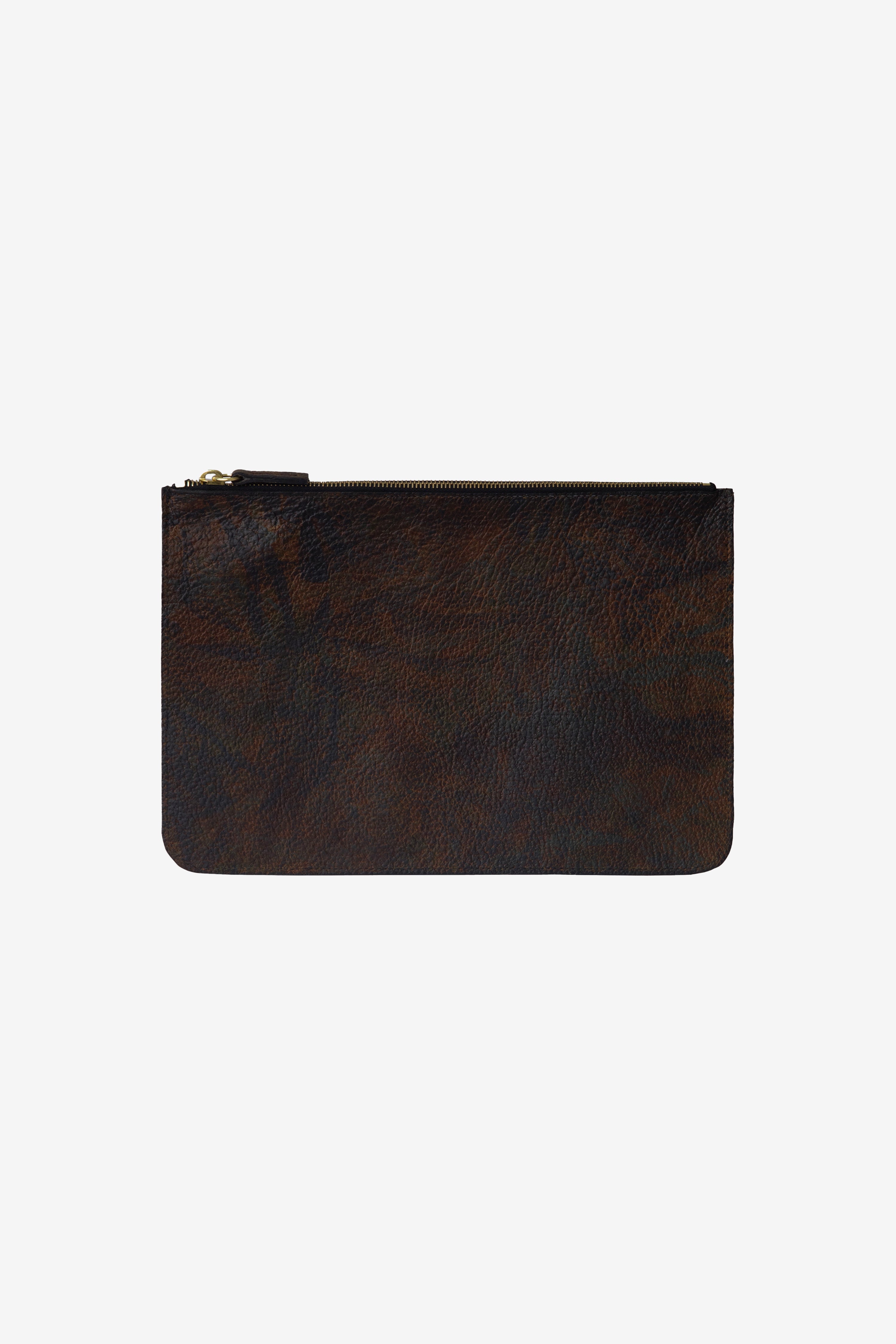 RLH3412 - Medium Leather Zip Pouch – Los Angeles Apparel RLH3412 - Medium Leather Zip Pouch – Los Angeles Apparel
