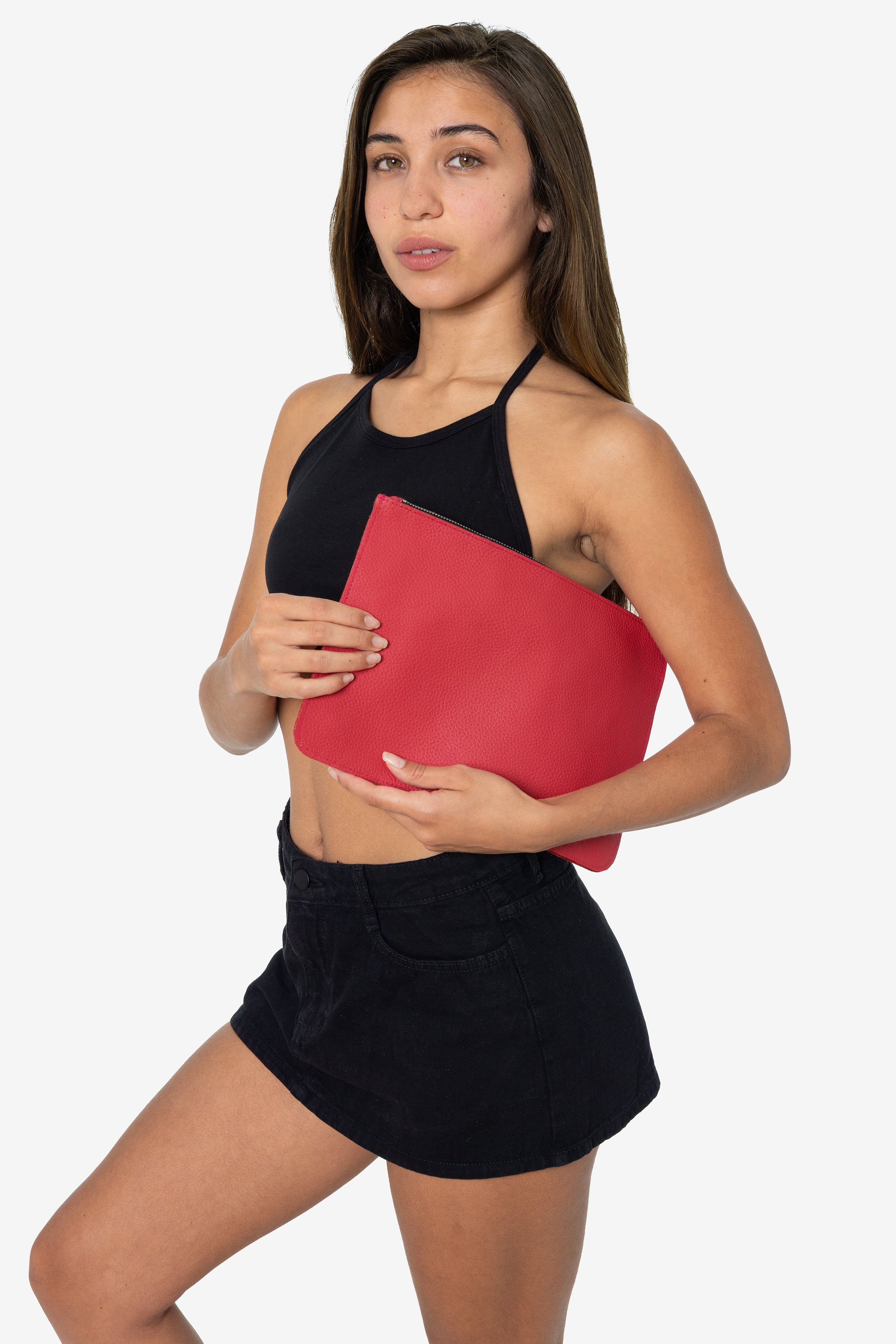 RLH3412 - Medium Leather Zip Pouch – Los Angeles Apparel
