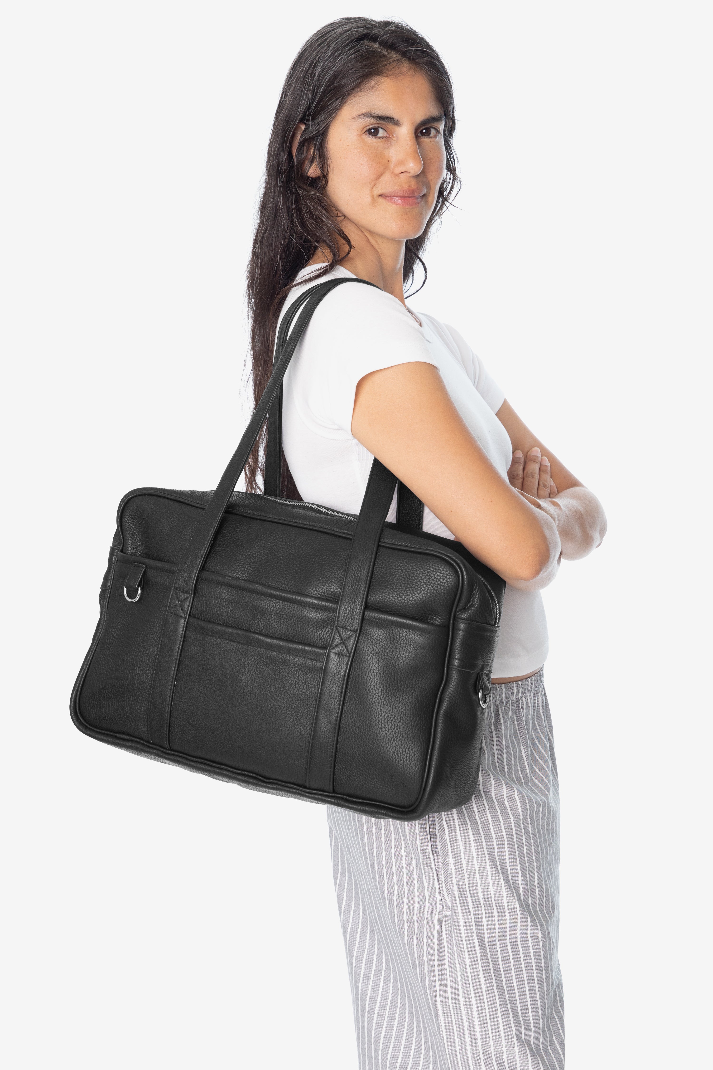 RLH504 - Unisex Leather School Satchel – Los Angeles Apparel