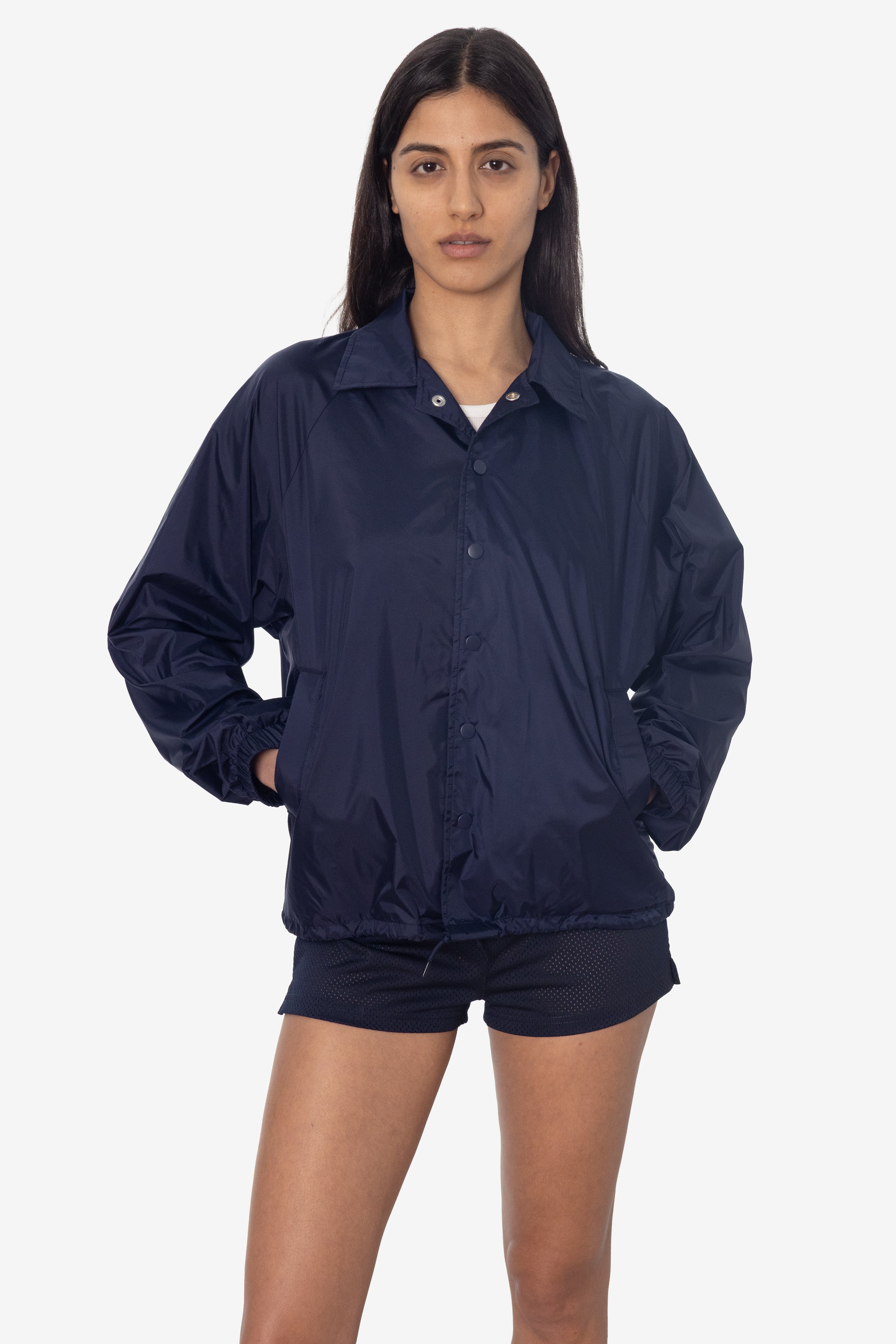 RNF401 - Nylon Raglan Coaches Jacket – Los Angeles Apparel