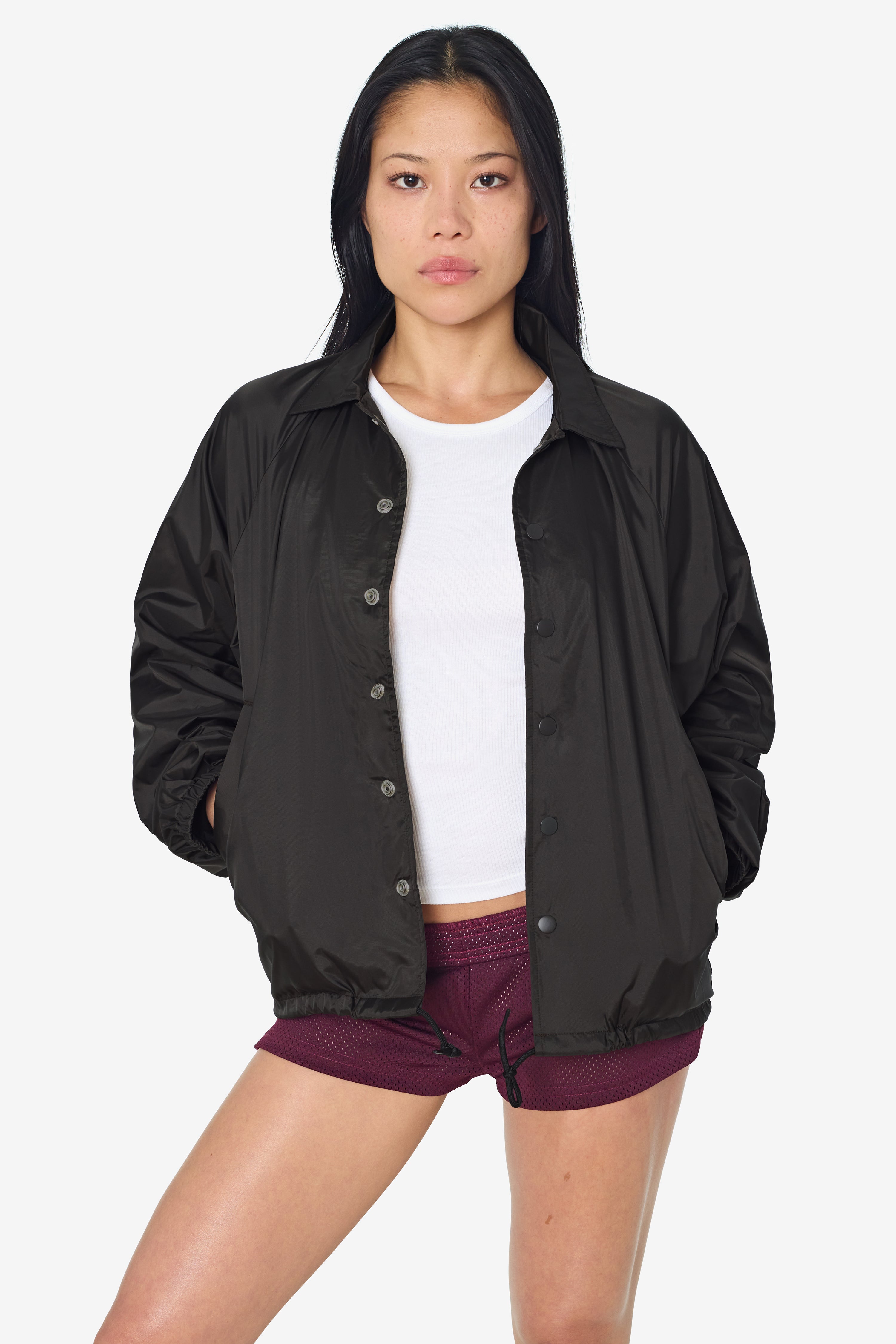 RNF401 - Nylon Raglan Coaches Jacket – Los Angeles Apparel