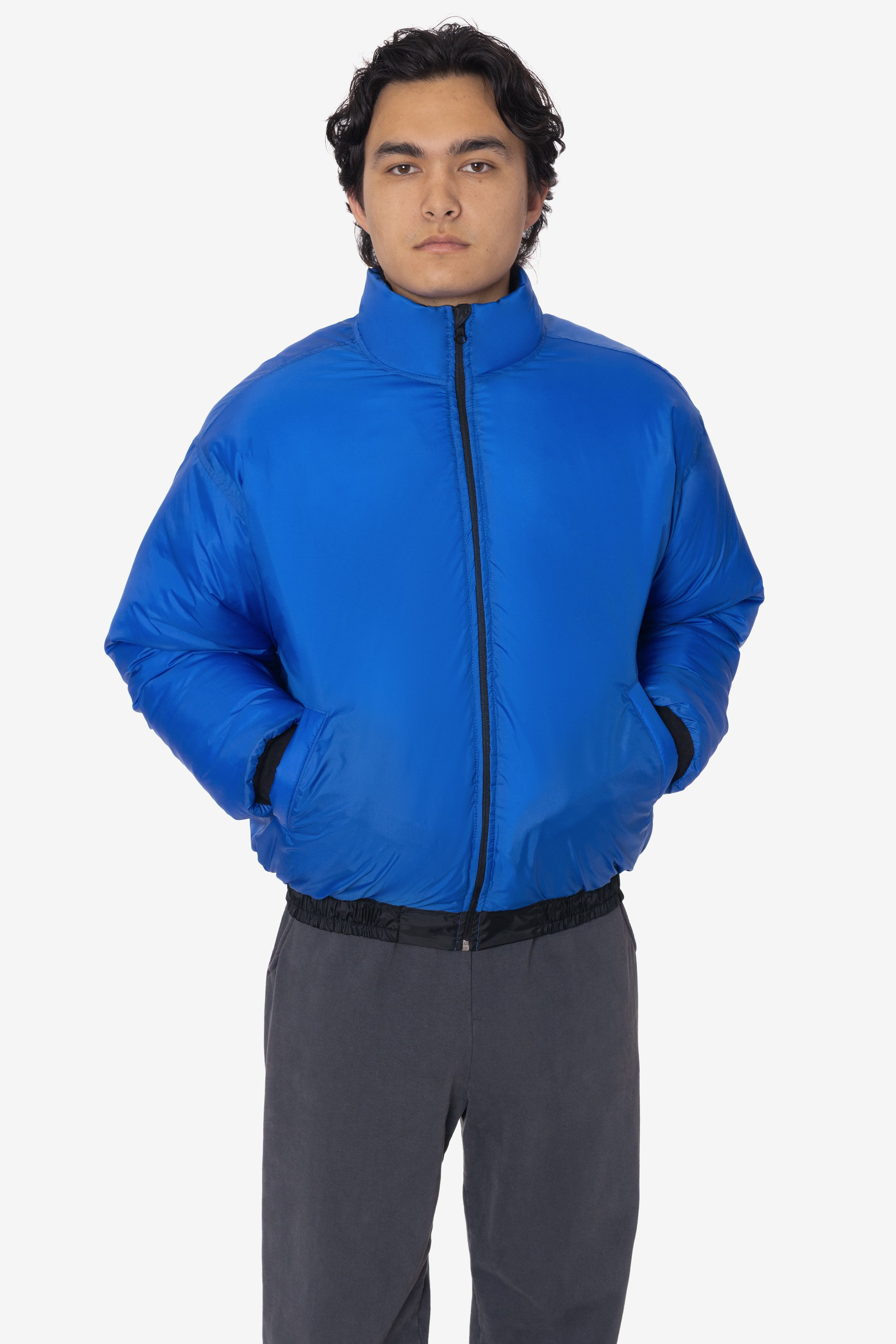RNF455 - Nylon Taffeta Puffy Winter Jacket – Los Angeles Apparel