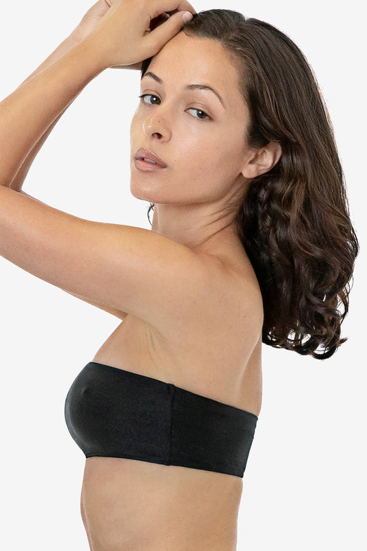 RLA3033 - Lamé Micro Triangle String Bikini Top – Los Angeles Apparel