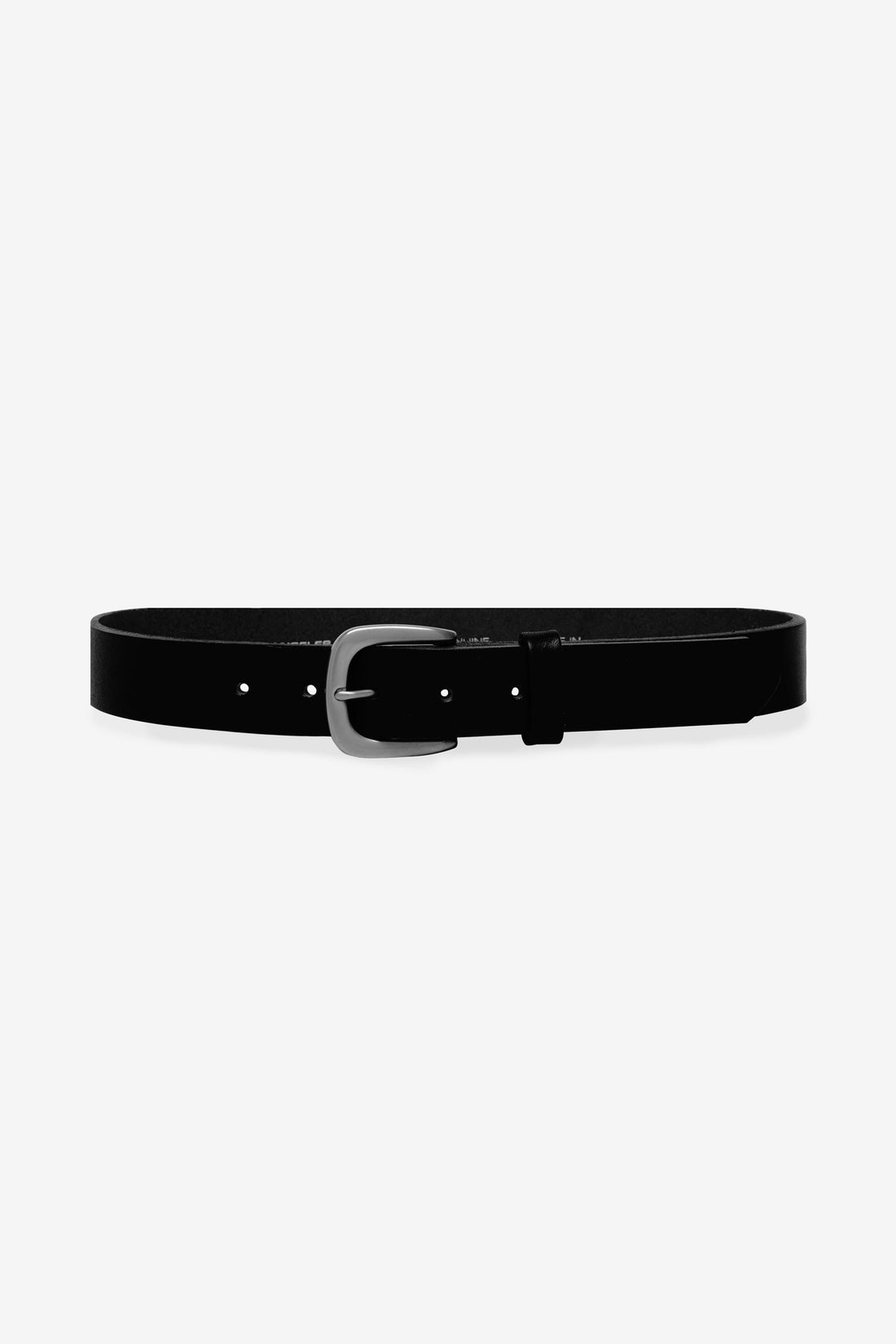 #359 ?OS Round Inverted Fashion Buckle Faux Leather Fashion Circle Belt - Black | Levi main image 3