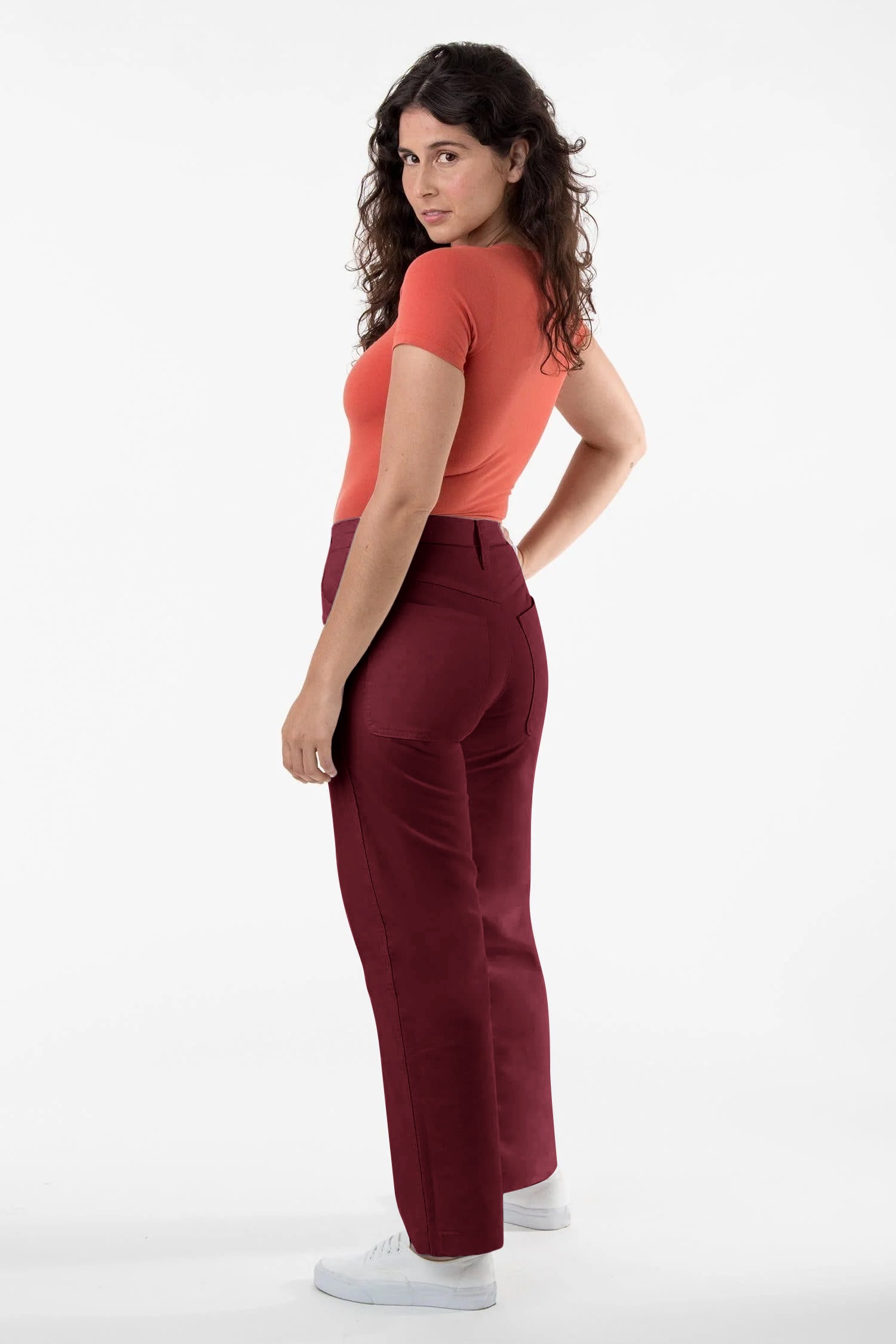 RTWL01 - Twill Work Pants Burgundy – Los Angeles Apparel