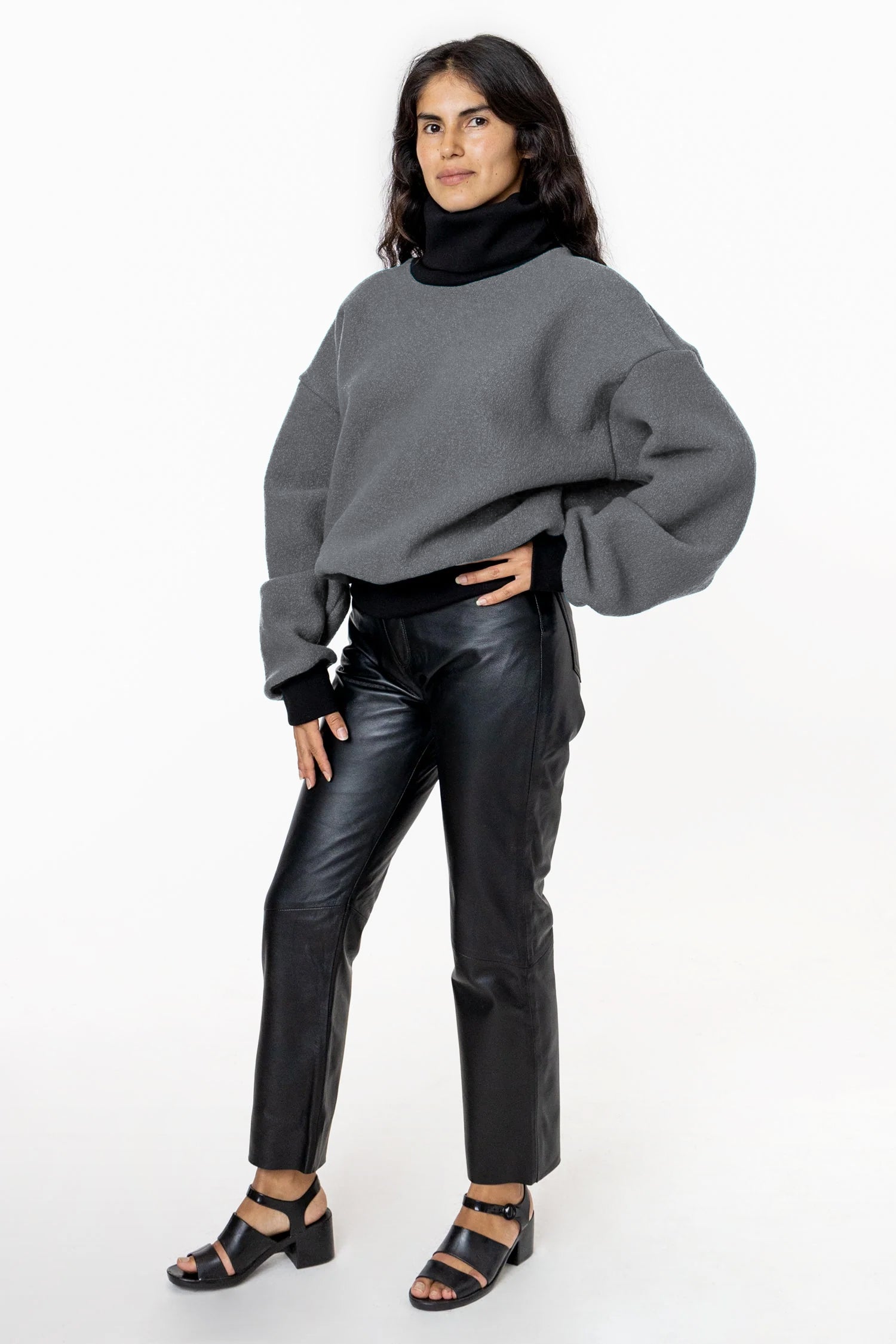 RWHR313 - Turtleneck Sweater with Heavy Cotton Rib – Los Angeles