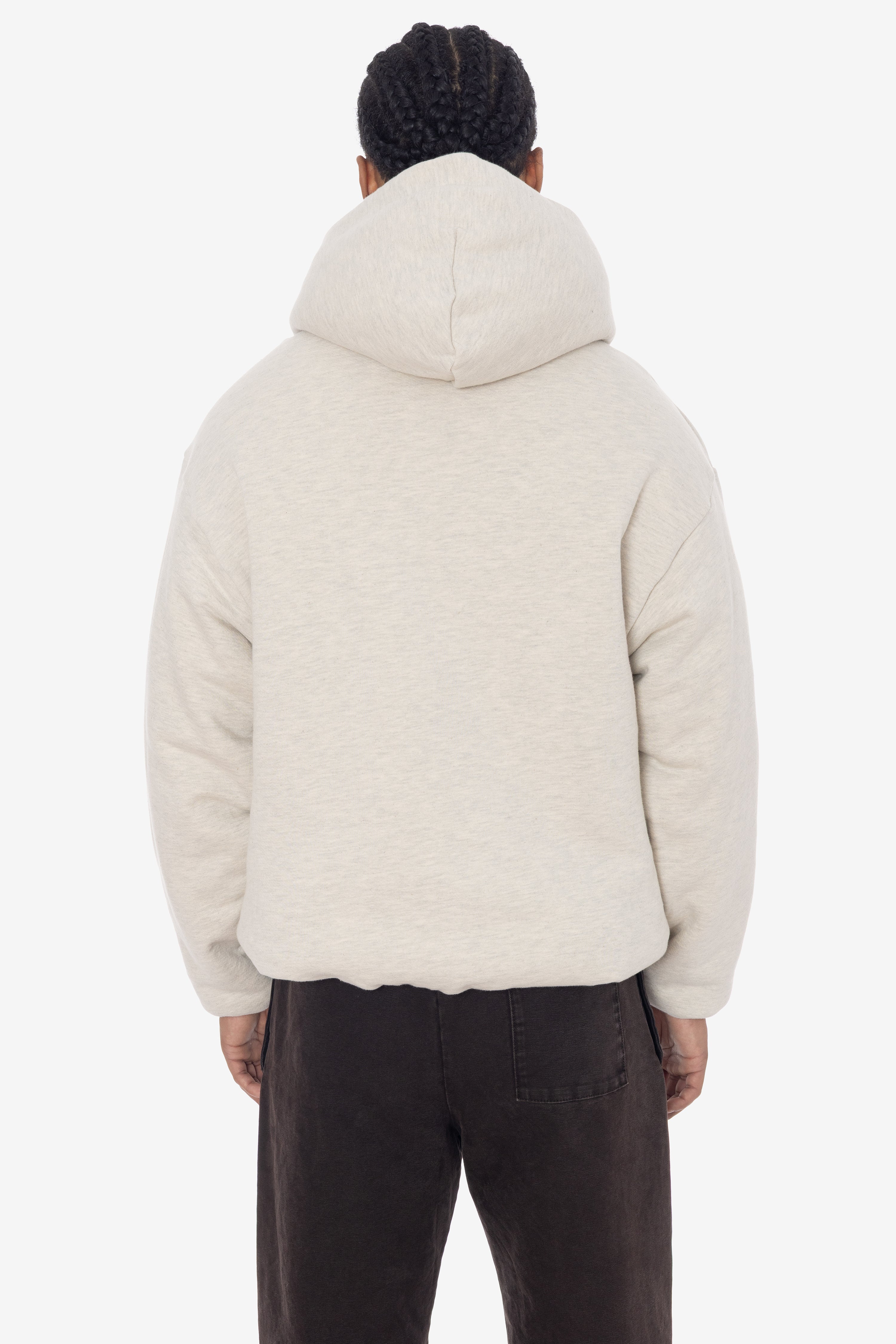 SF4249 - Scour Fleece Puffy Hoodie – Los Angeles Apparel