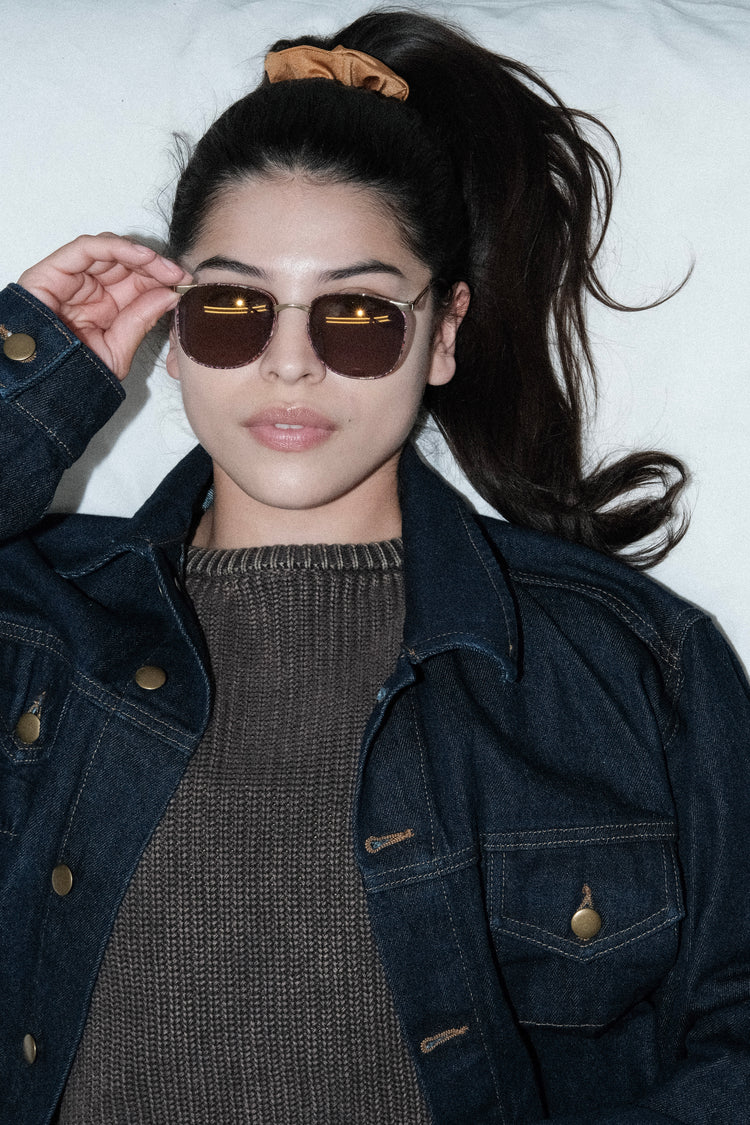 Burgundy Marble/Gold