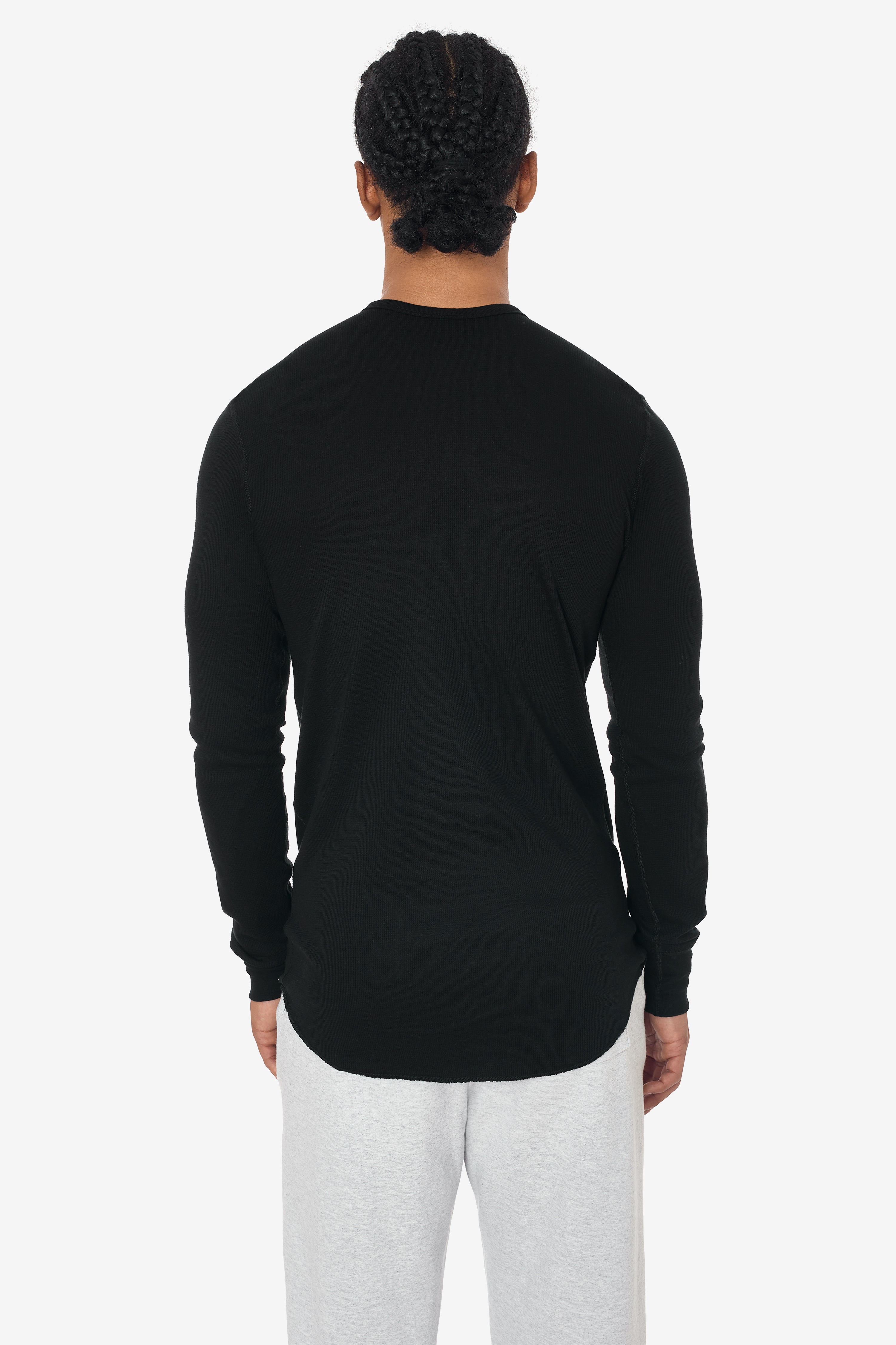 アパルトモンAMERICANA THERMAL BACK HENLEY NECK AMO Women's Thermal Henley Tee, Tea Leaf, XS at Amazon Women's