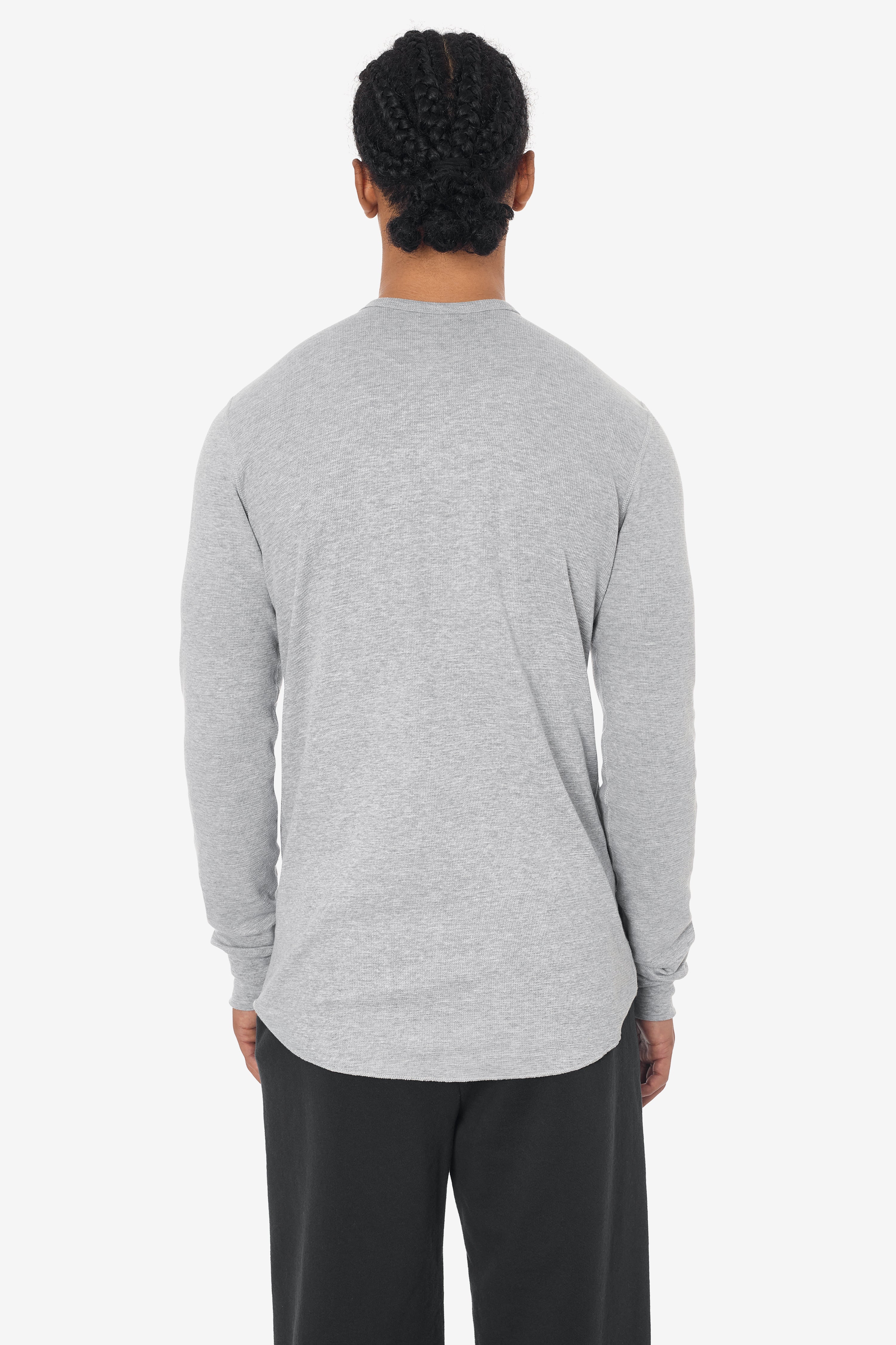 カットソー(長袖/七分) AMERICANA THERMAL BACK HENLEY NECK T457 - Poly-Cotton Thermal Long Sleeve Henley – Los Angeles Apparel