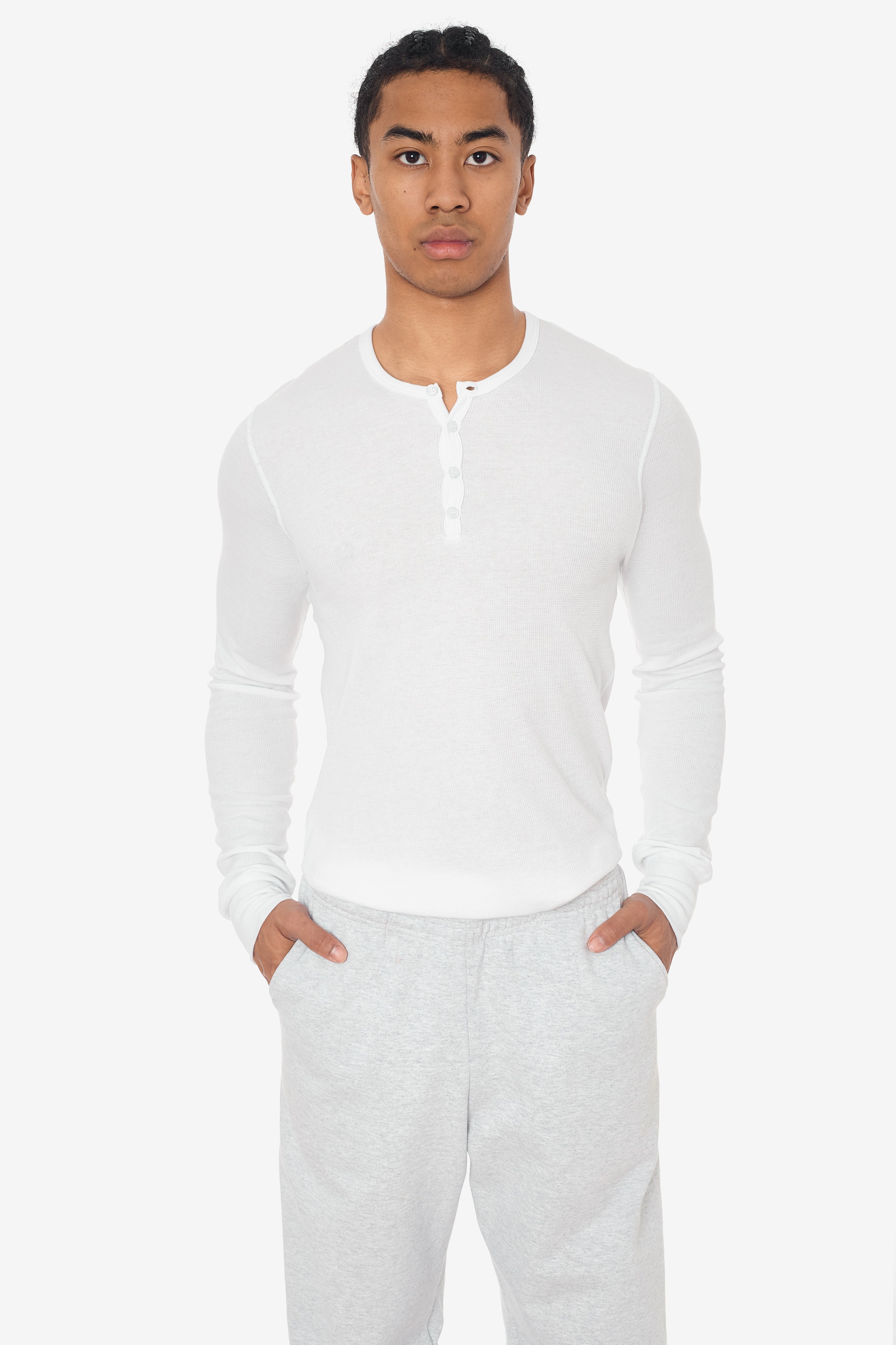 TX458GD - Long Sleeve Heavy Thermal Heritage Henley – Los Angeles