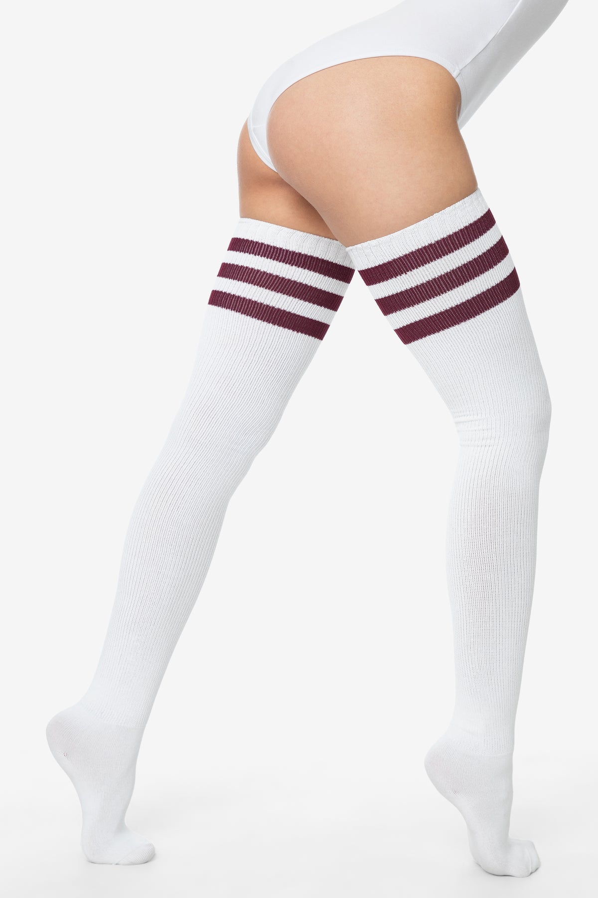White/Burgundy Str