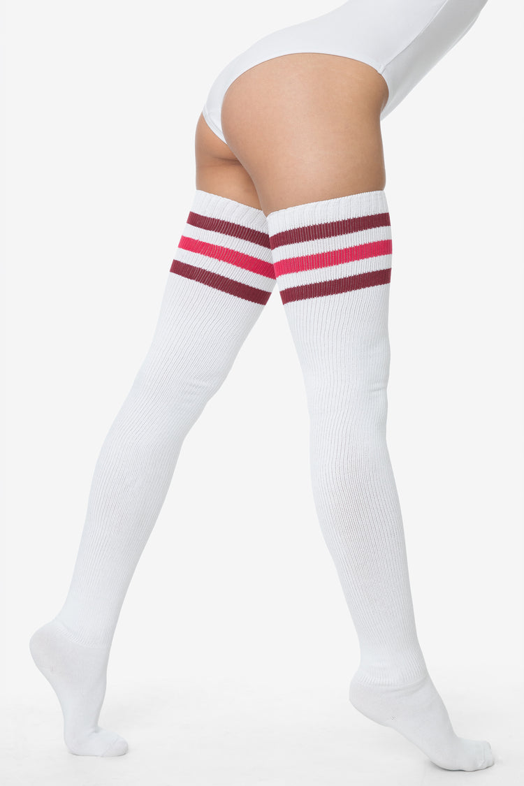 White/Burgundy Fuchsia Str