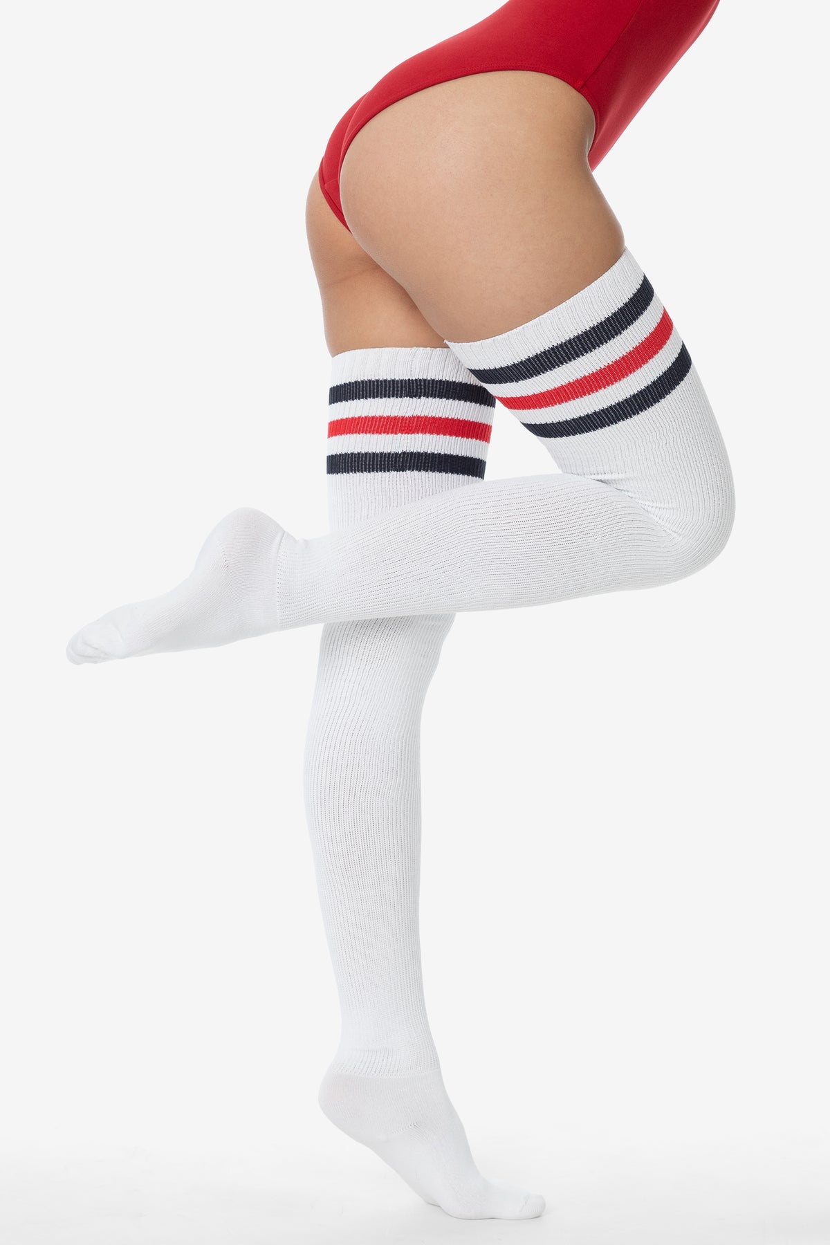 White/Navy Red Str