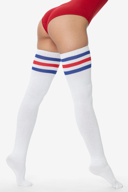 White/Royal Red Str