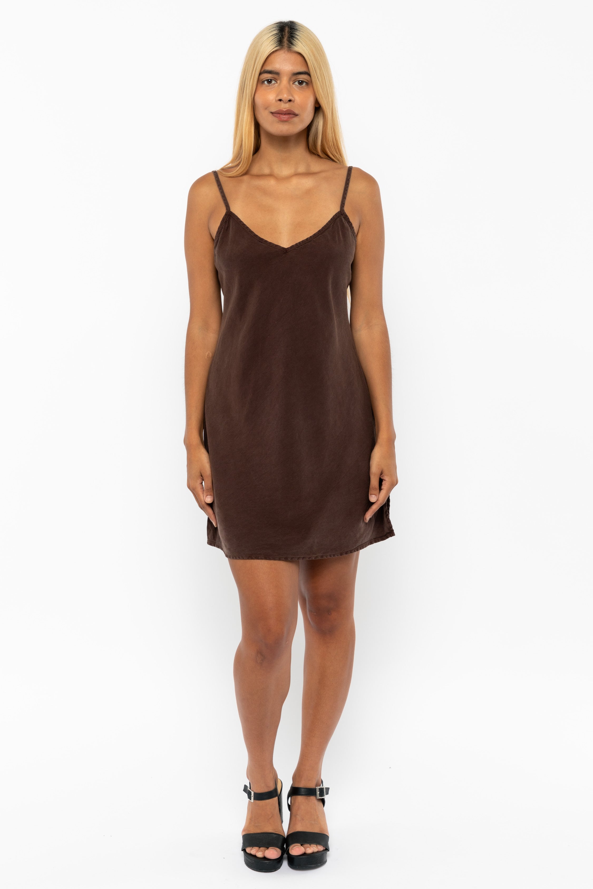 TN100GD - Tencel Mini Slip Dress