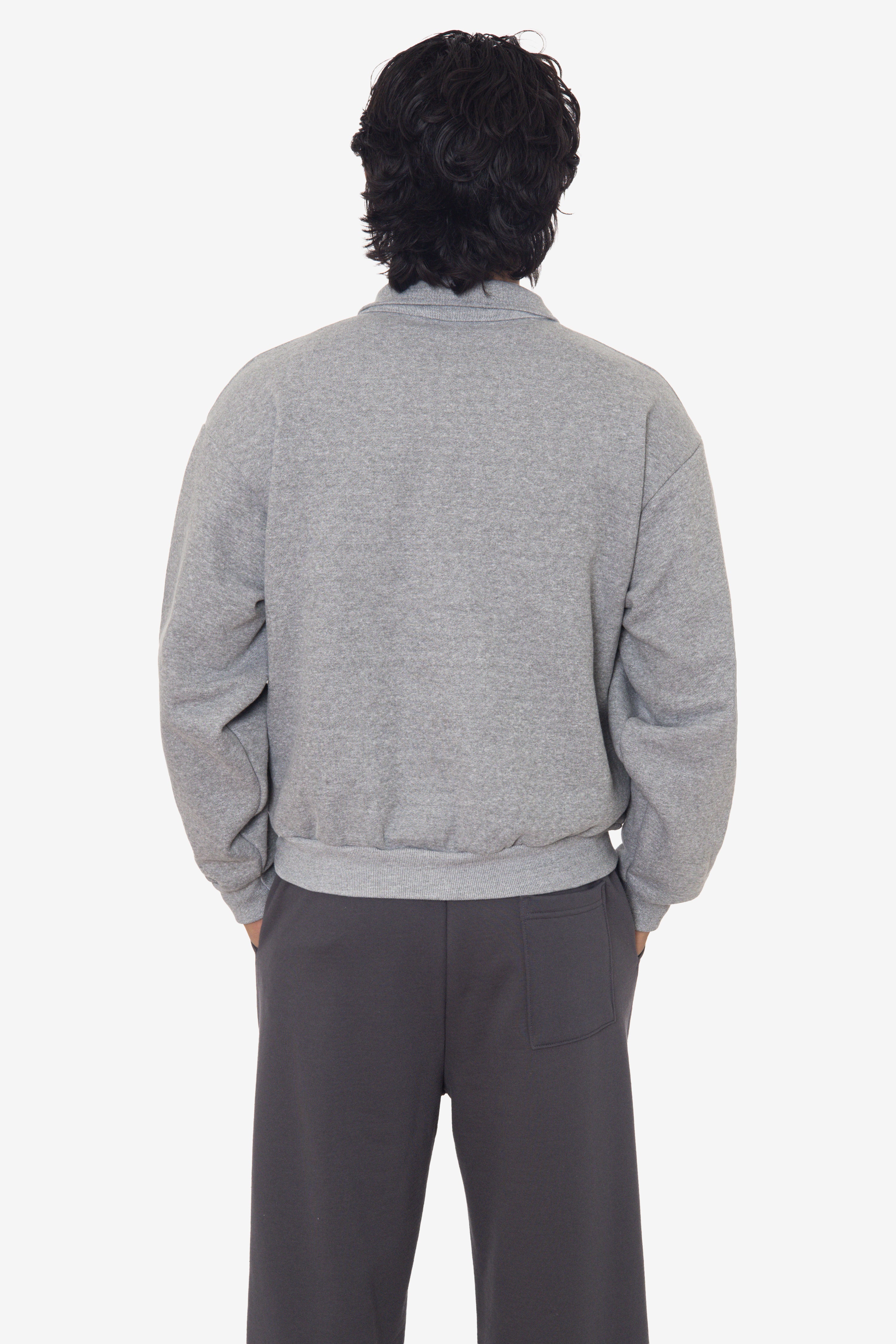 TRF412 - Half Zip Collared Fleece Pullover – Los Angeles Apparel