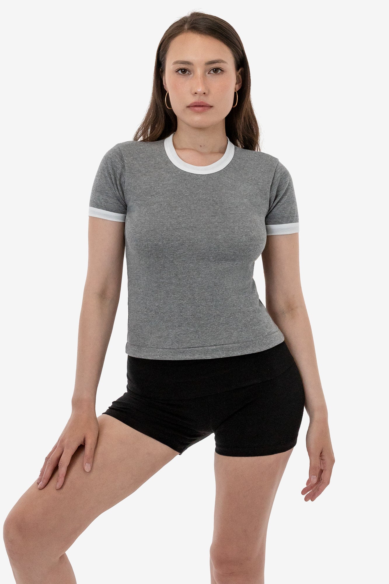 BR310 - Tri-Blend Rib Women's Ringer Tee – Los Angeles Apparel