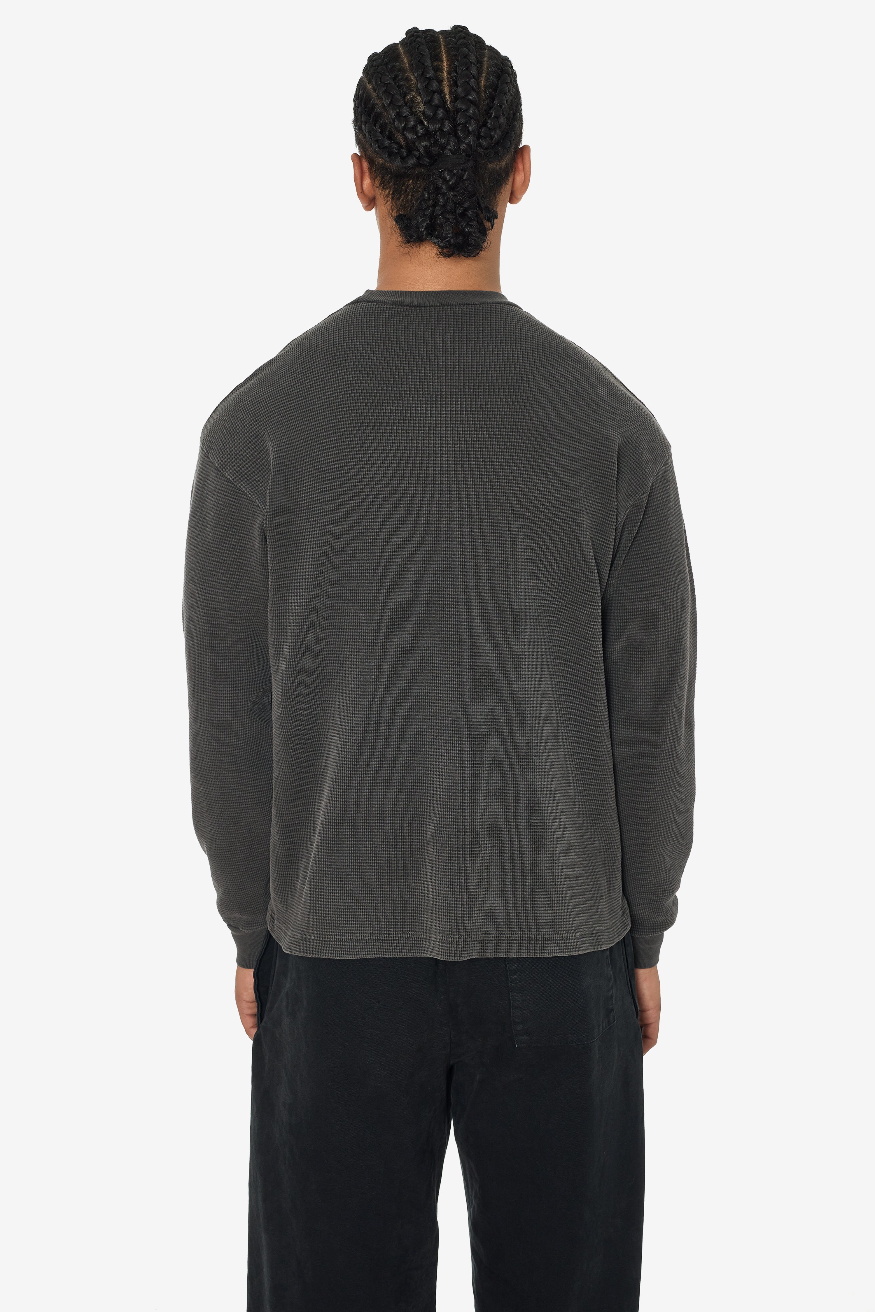 トップス MUZE (ACIDHOUSE 2 THERMAL WIDE CUT&SEWN) TX407GD - Long Sleeve Heavy Thermal Crew Neck – Los Angeles Apparel