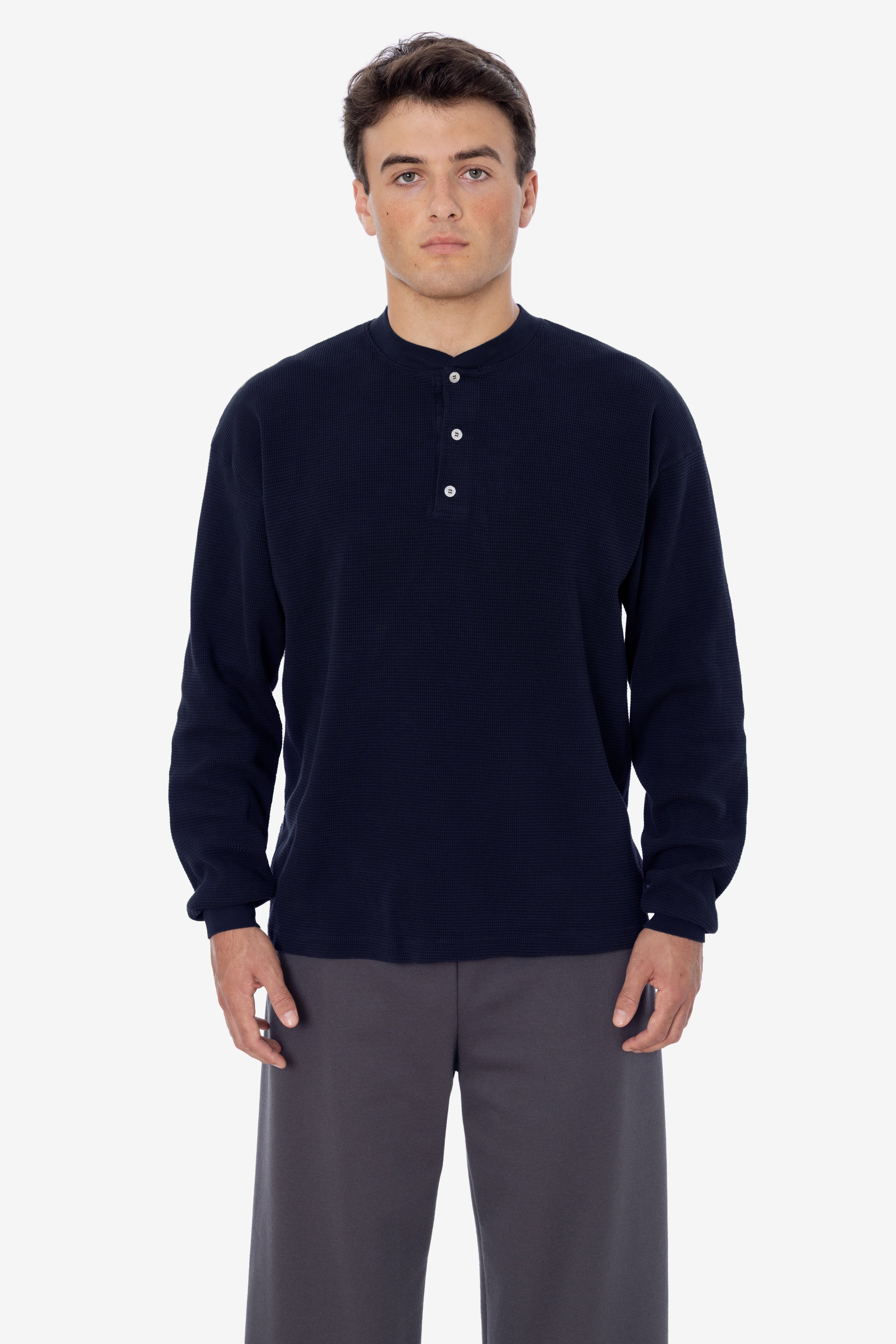 TX458GD - Long Sleeve Heavy Thermal Heritage Henley – Los Angeles