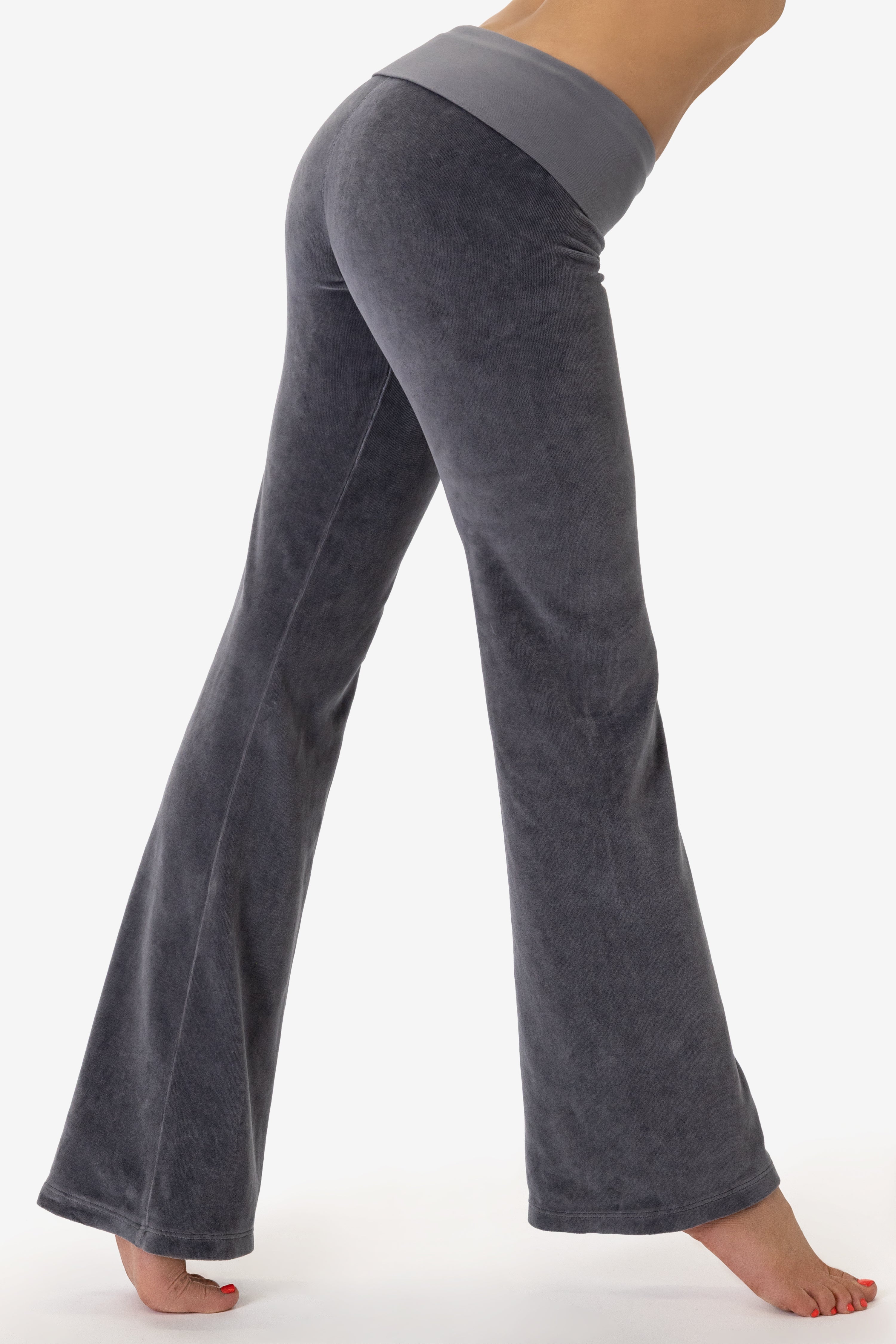 T-Party Fold Over Mineral Washed Yoga Pants