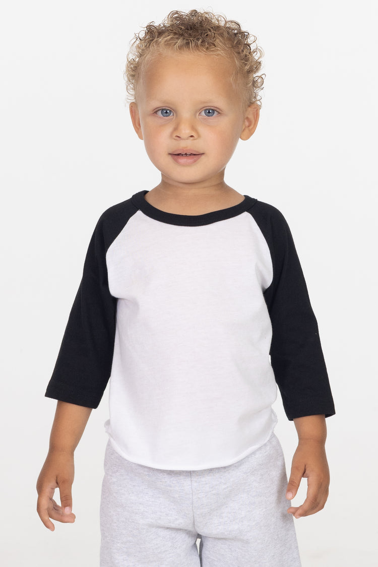 FF0053 - Infant 3/4 Sleeve Poly Cotton Raglan