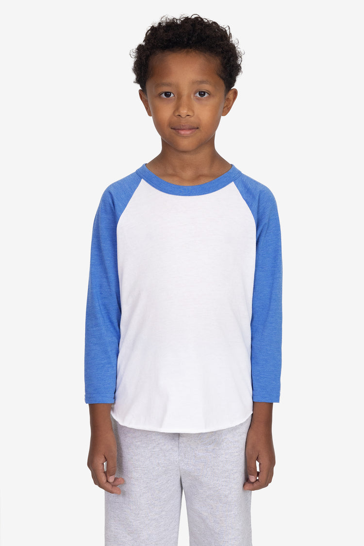 FF1053 - Toddler 3/4 Sleeve Poly Cotton Raglan