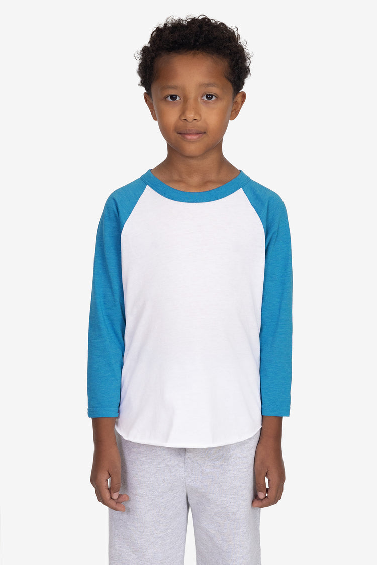 FF1053 - Toddler 3/4 Sleeve Poly Cotton Raglan