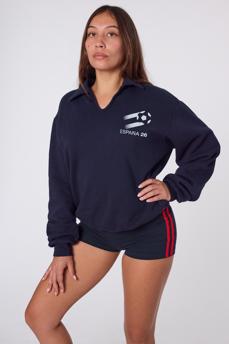 España Alpine Fleece Polo Navy