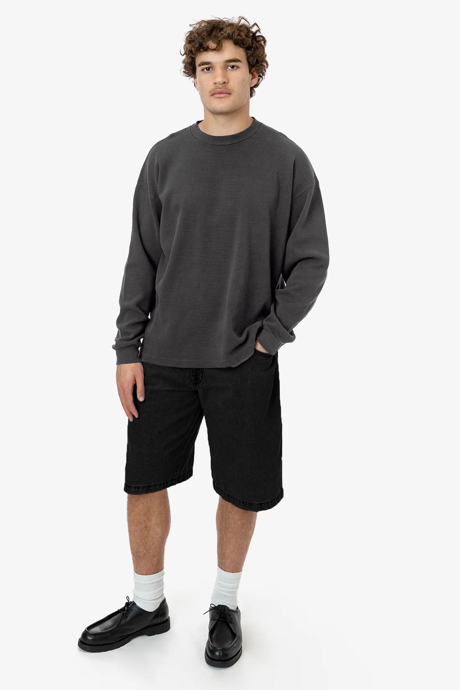 Jean Shorts Oversized Sweatshirt With Shorts Biker Shorts With