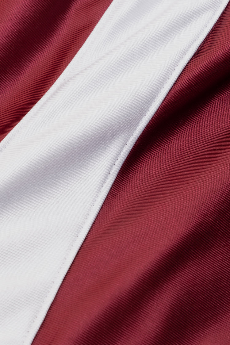Burgundy/White
