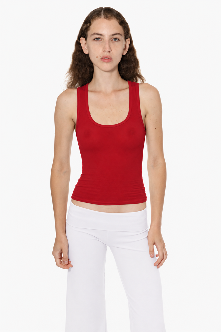 CC380 - Cheesecloth Scoopneck Tank