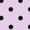 baby pink/black polka dots