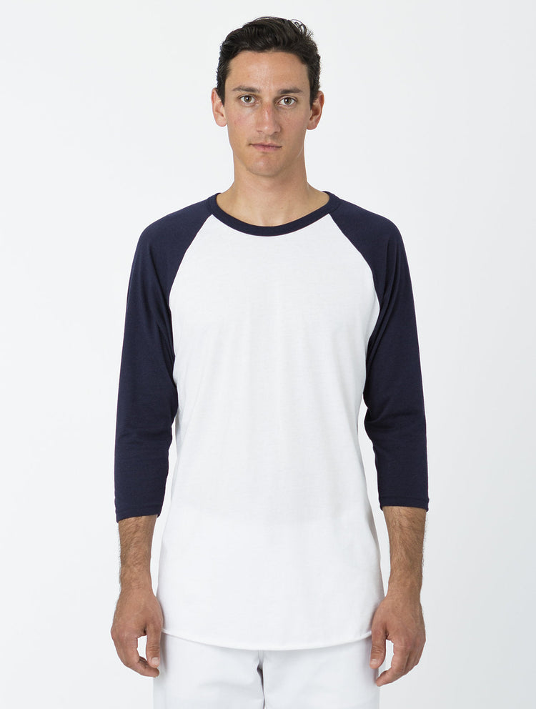 FF53 - 3/4 Sleeve Poly Cotton Raglan