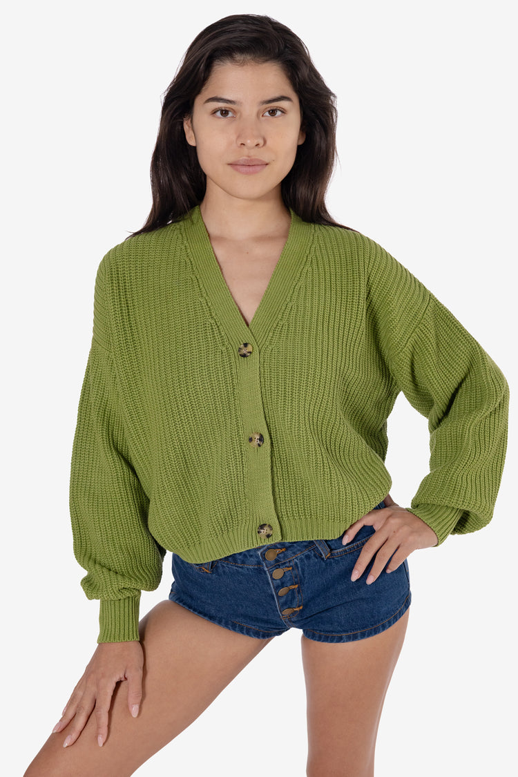 FM35GD - Fisherman Cropped Cardigan
