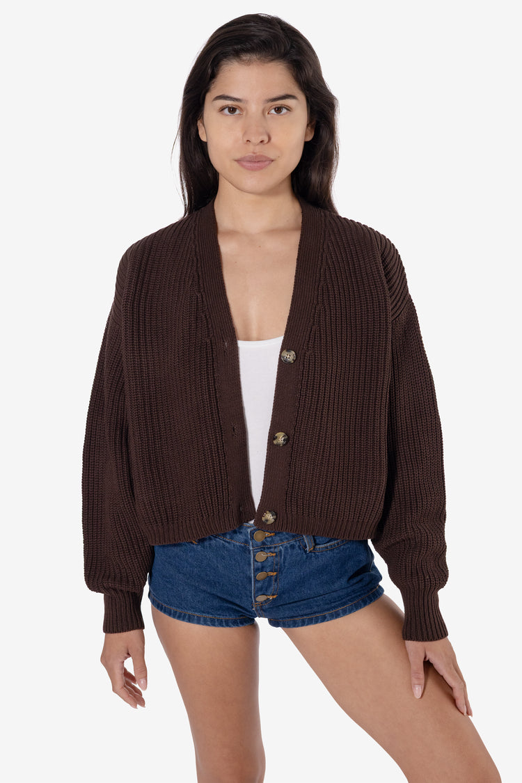 FM35GD - Fisherman Cropped Cardigan