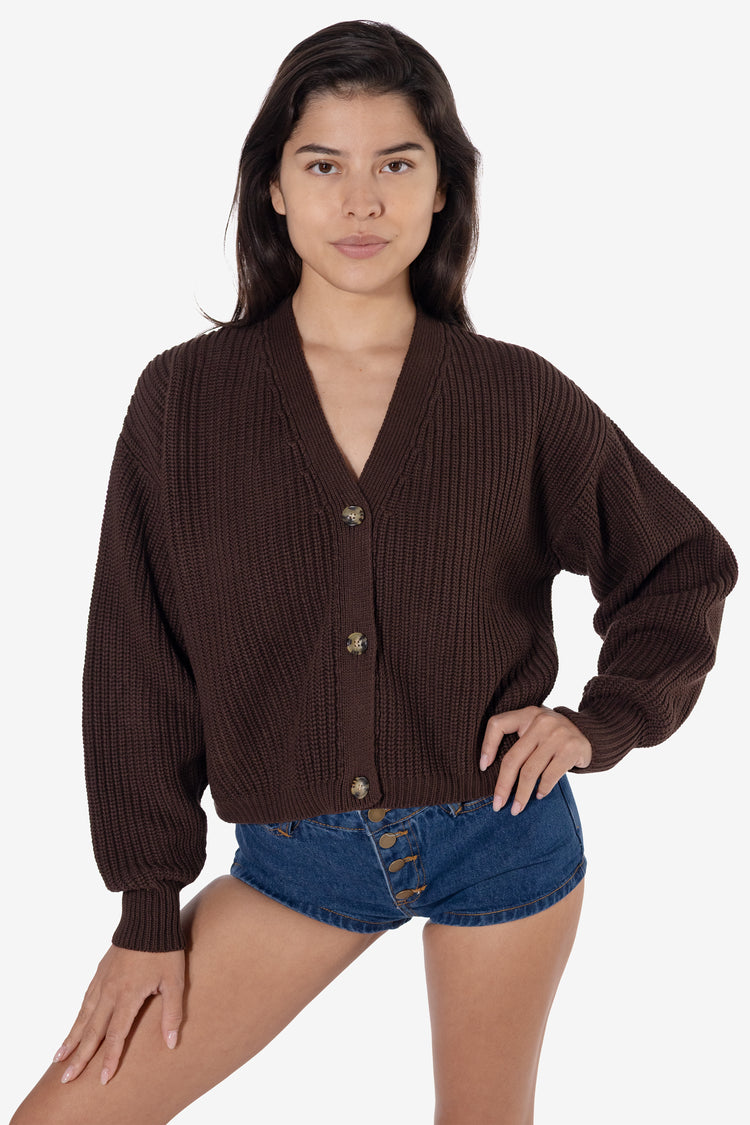 FM35GD - Fisherman Cropped Cardigan