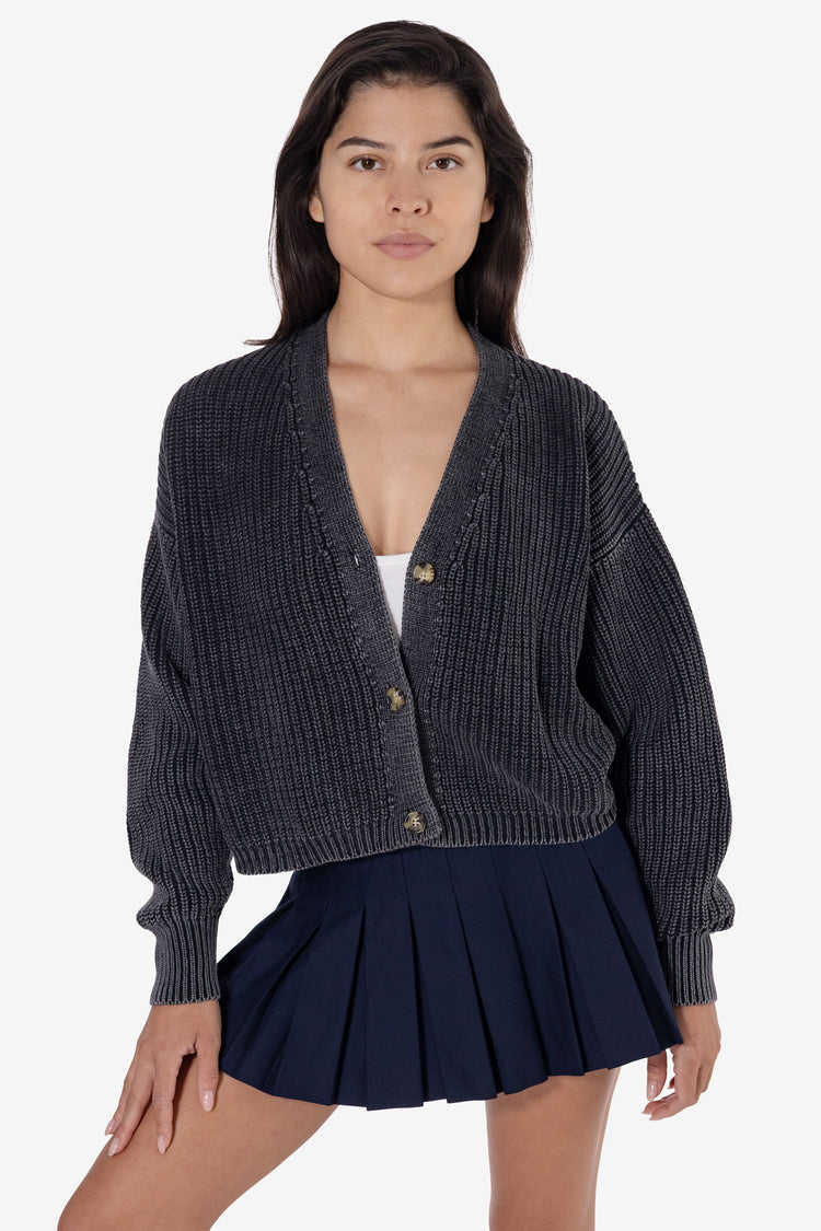 FM35GD - Fisherman Cropped Cardigan