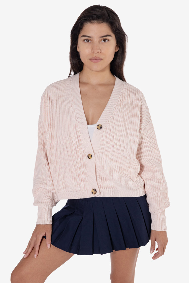 FM35GD - Fisherman Cropped Cardigan