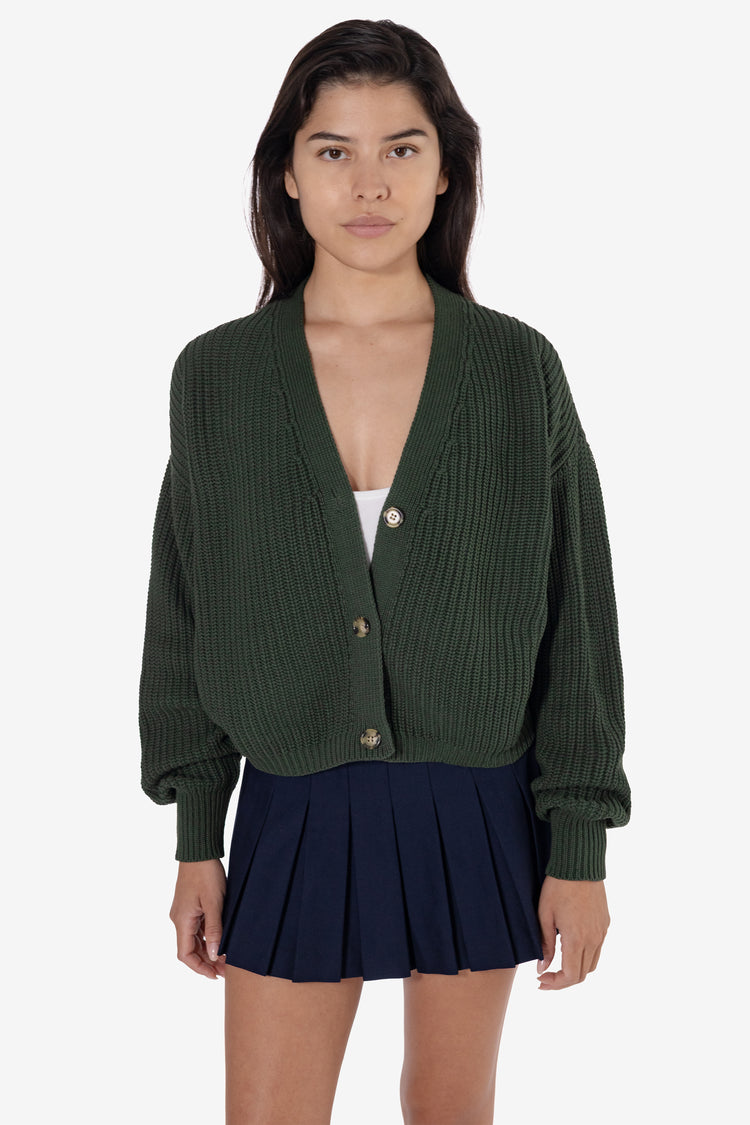 FM35GD - Fisherman Cropped Cardigan