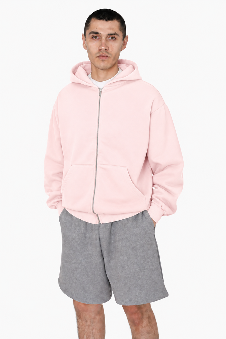 HF10 - Heavy Fleece Zip-Up Hoodie (Garment Dye)