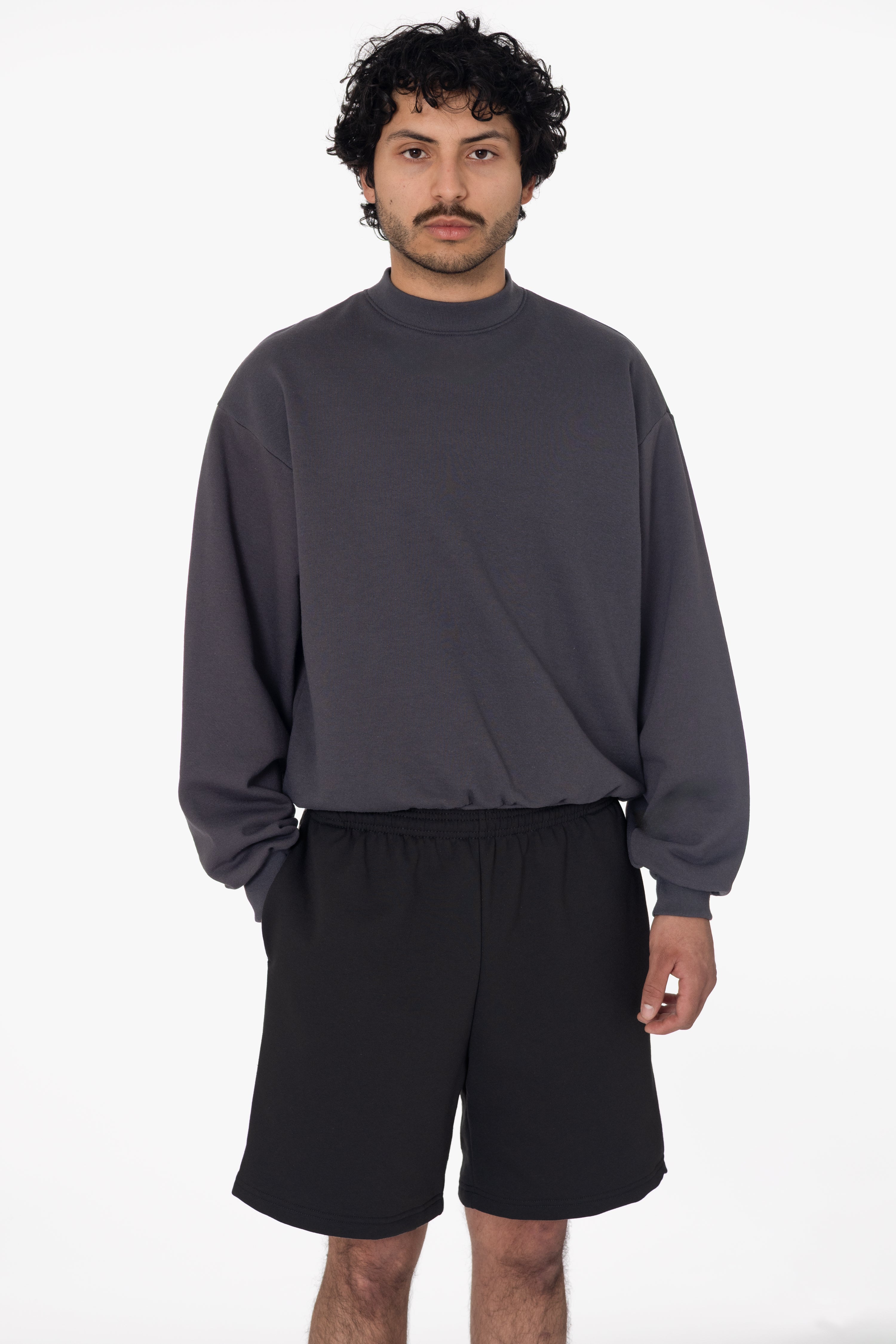 MWF02 - 10oz. Mid-weight Poly Cotton Fleece Sweat shorts – Los