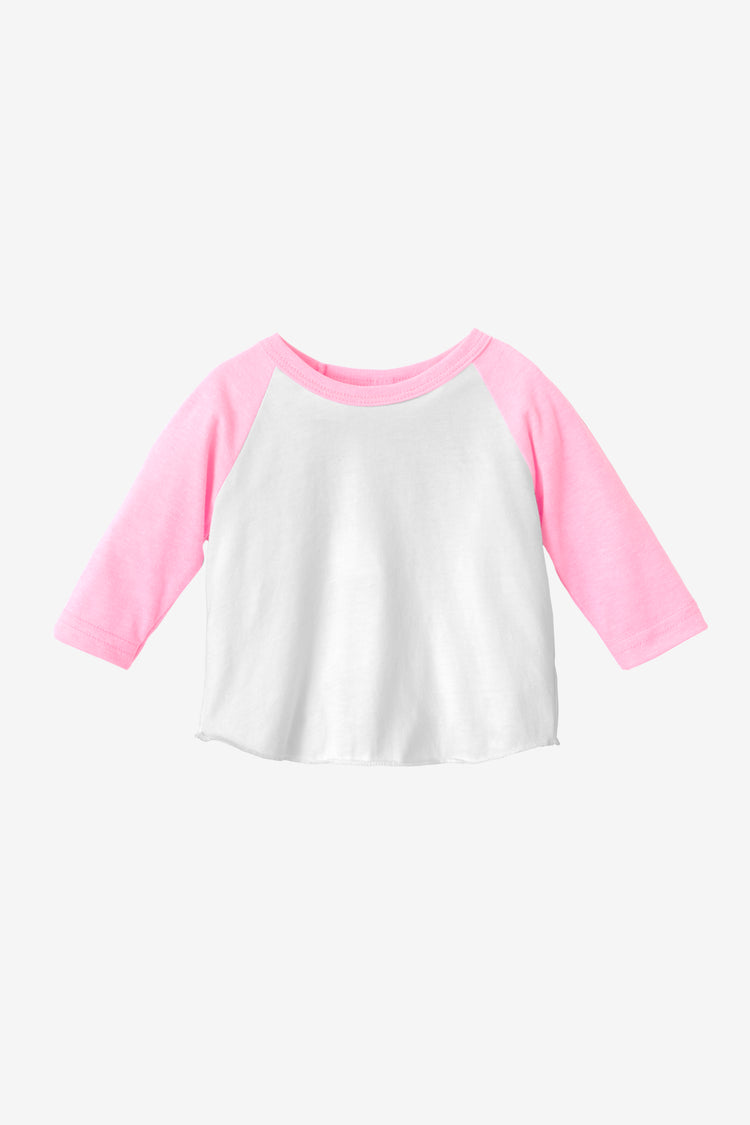 FF0053 - Infant 3/4 Sleeve Poly Cotton Raglan