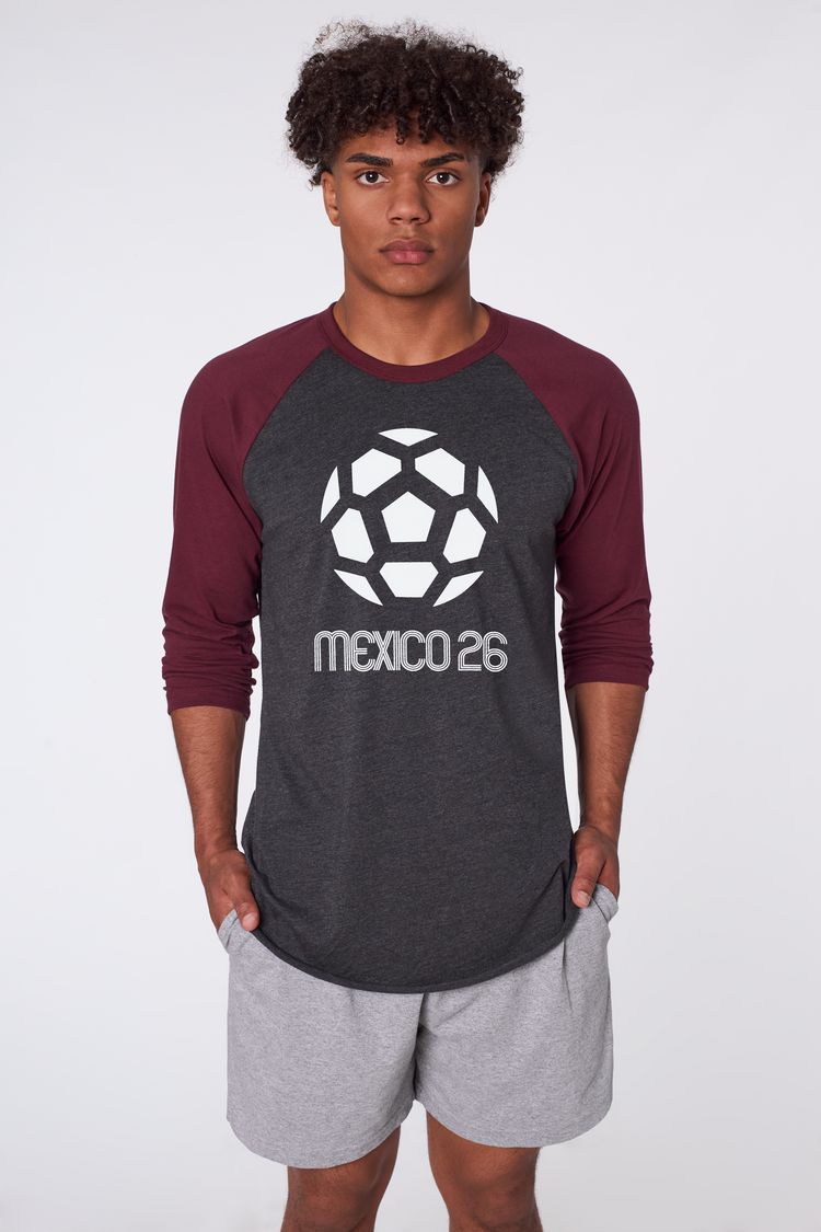 Maroon/Heather Mexico Raglan