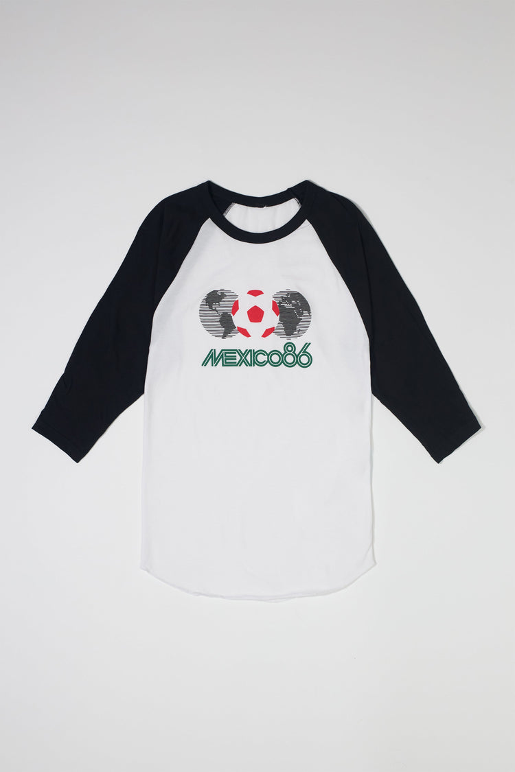 Mexico 86 Raglan White/Black