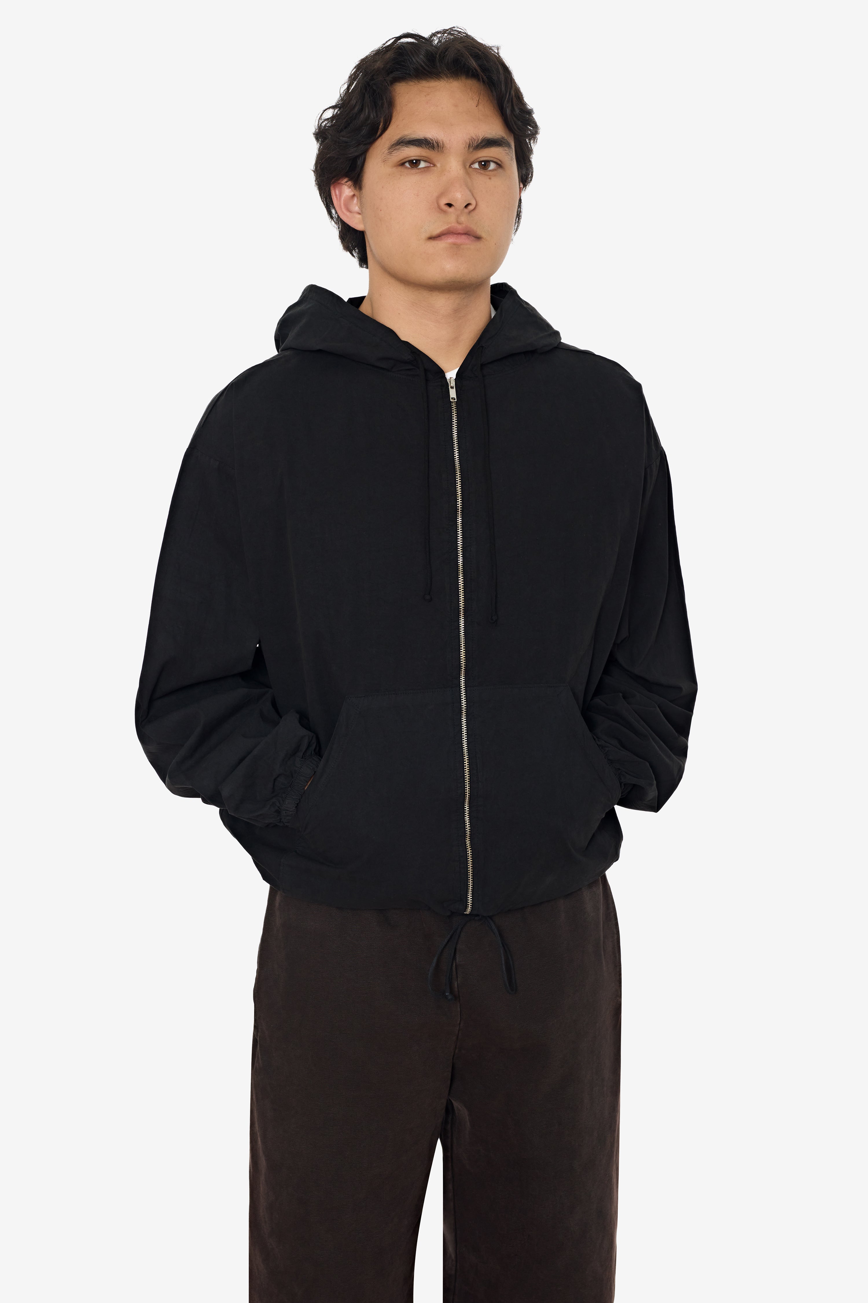 RJC410GD - Cotton Poplin Zip-Up Hooded Jacket – Los Angeles Apparel