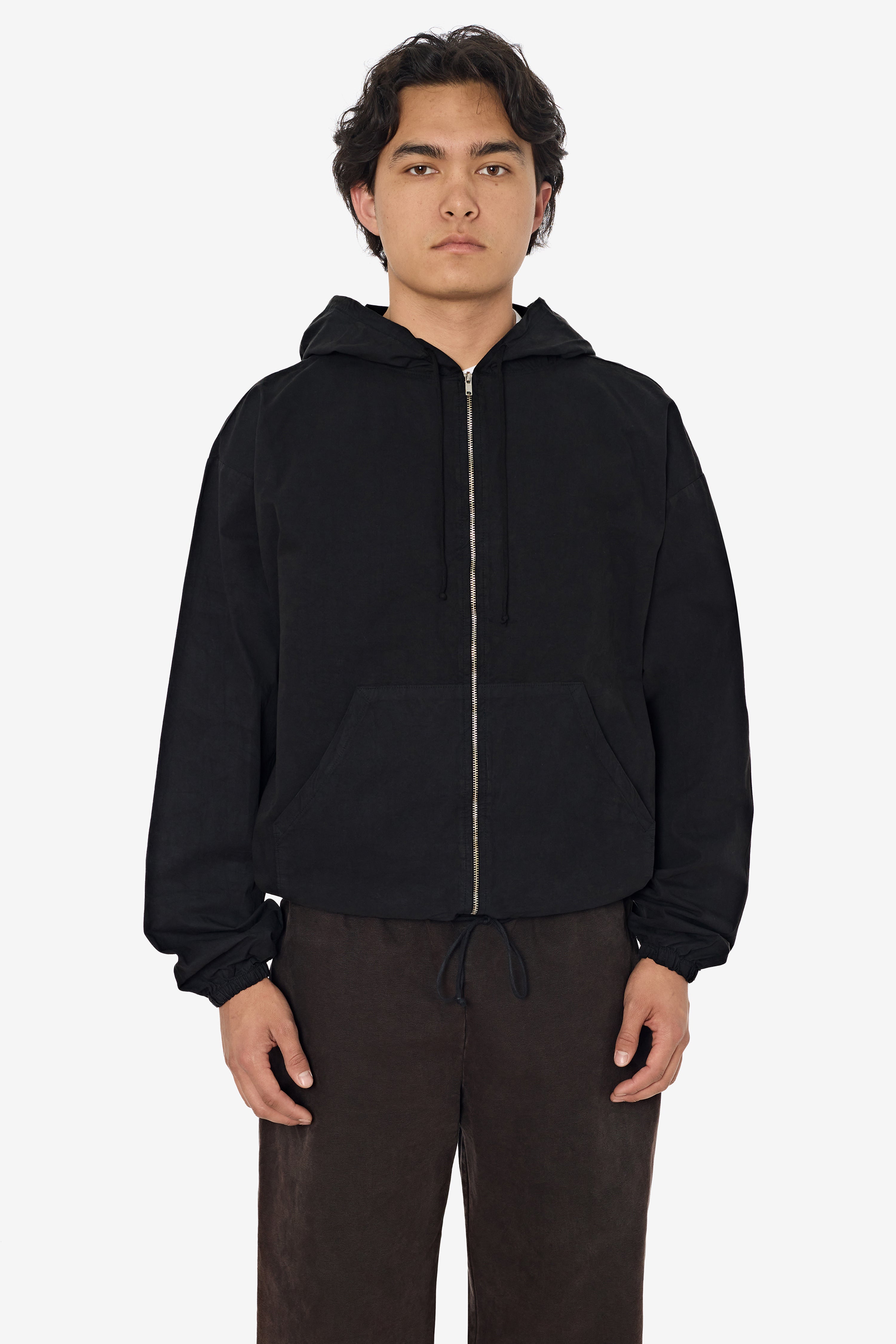 RJC410GD - Cotton Poplin Zip-Up Hooded Jacket – Los Angeles Apparel