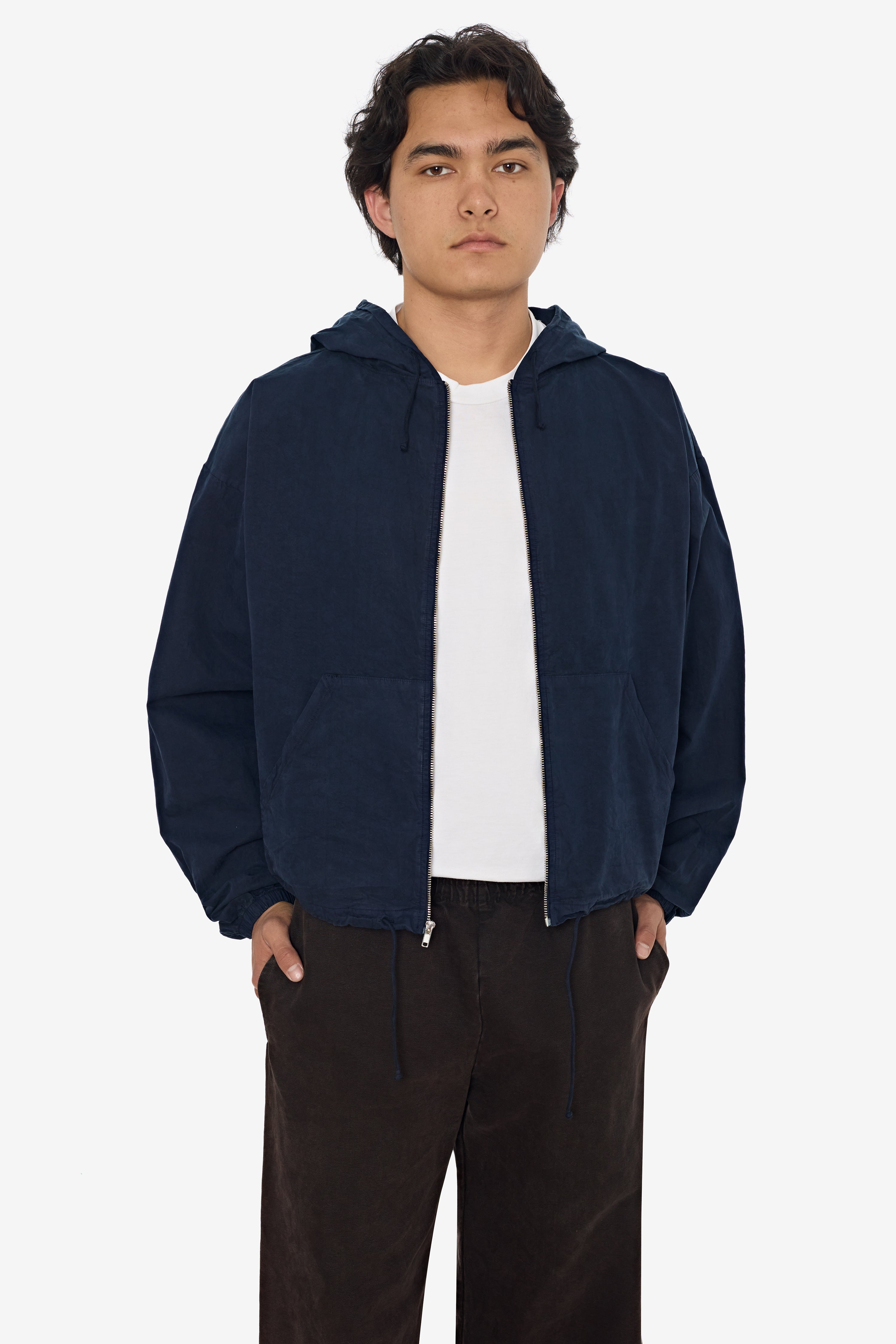 RJC410GD - Cotton Poplin Zip-Up Hooded Jacket – Los Angeles Apparel